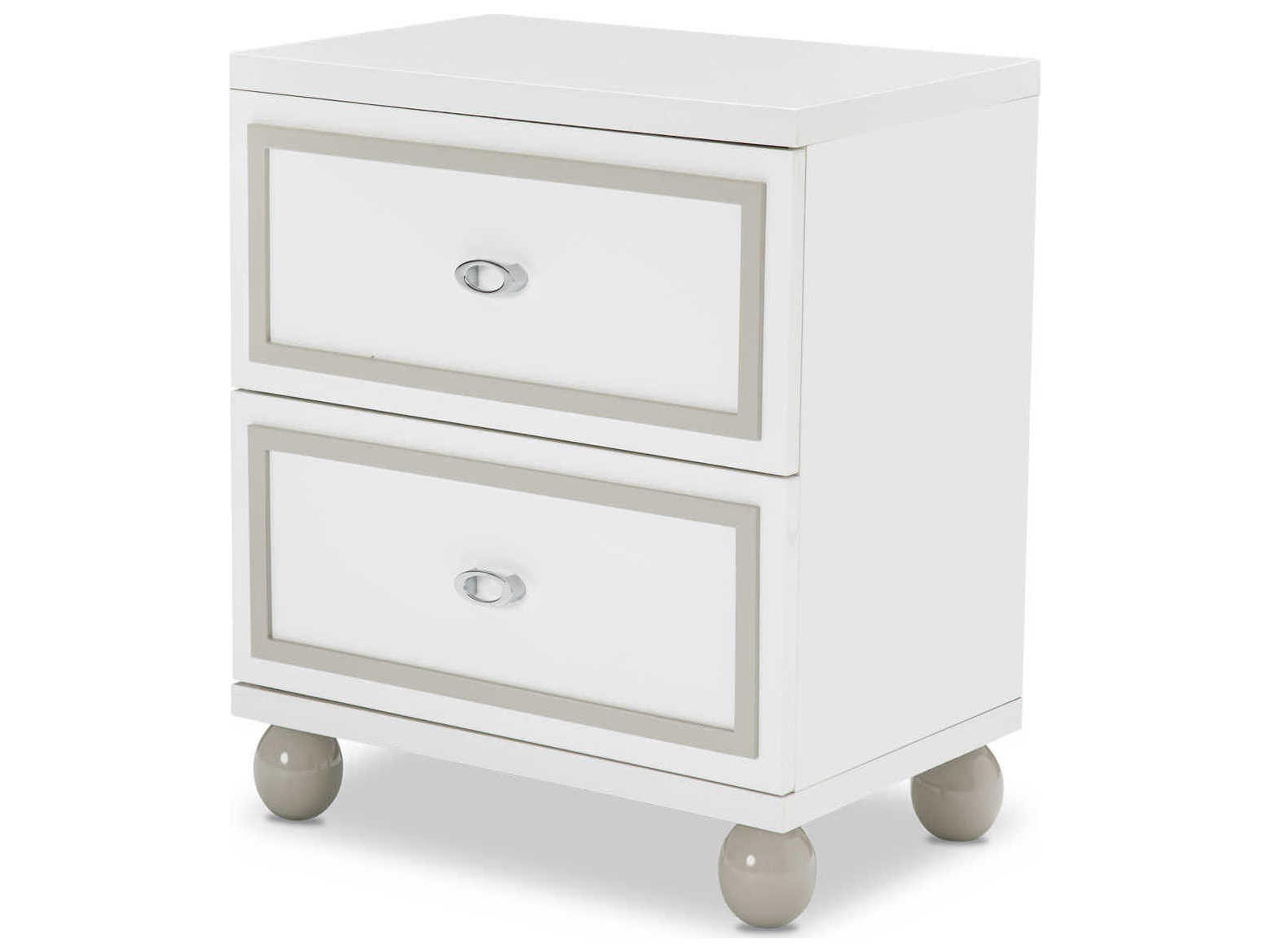 Michael Amini Sky Tower 2-Drawers Nightstand