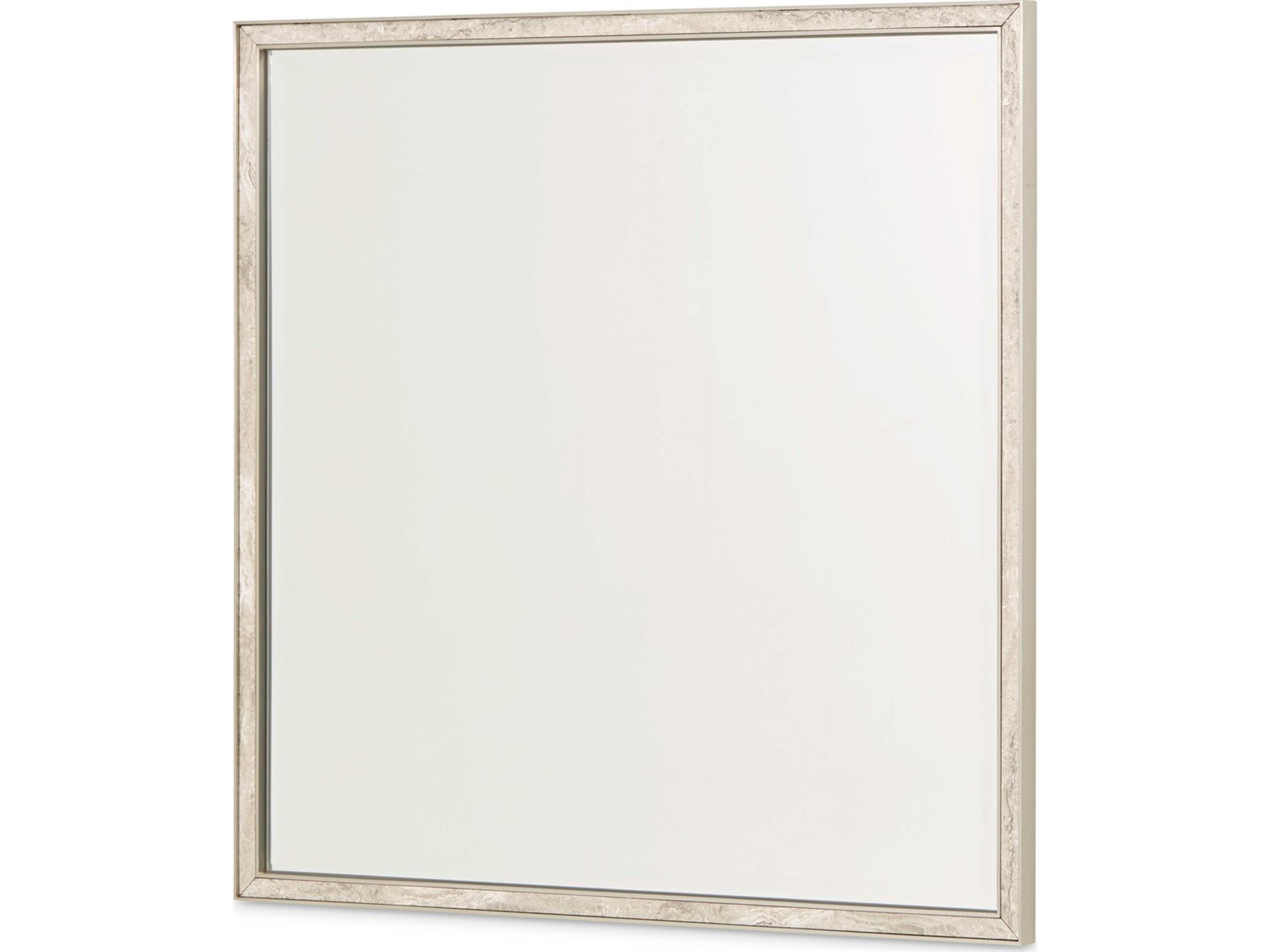 Michael Amini Lotus Bay Sand Square Dresser Mirror