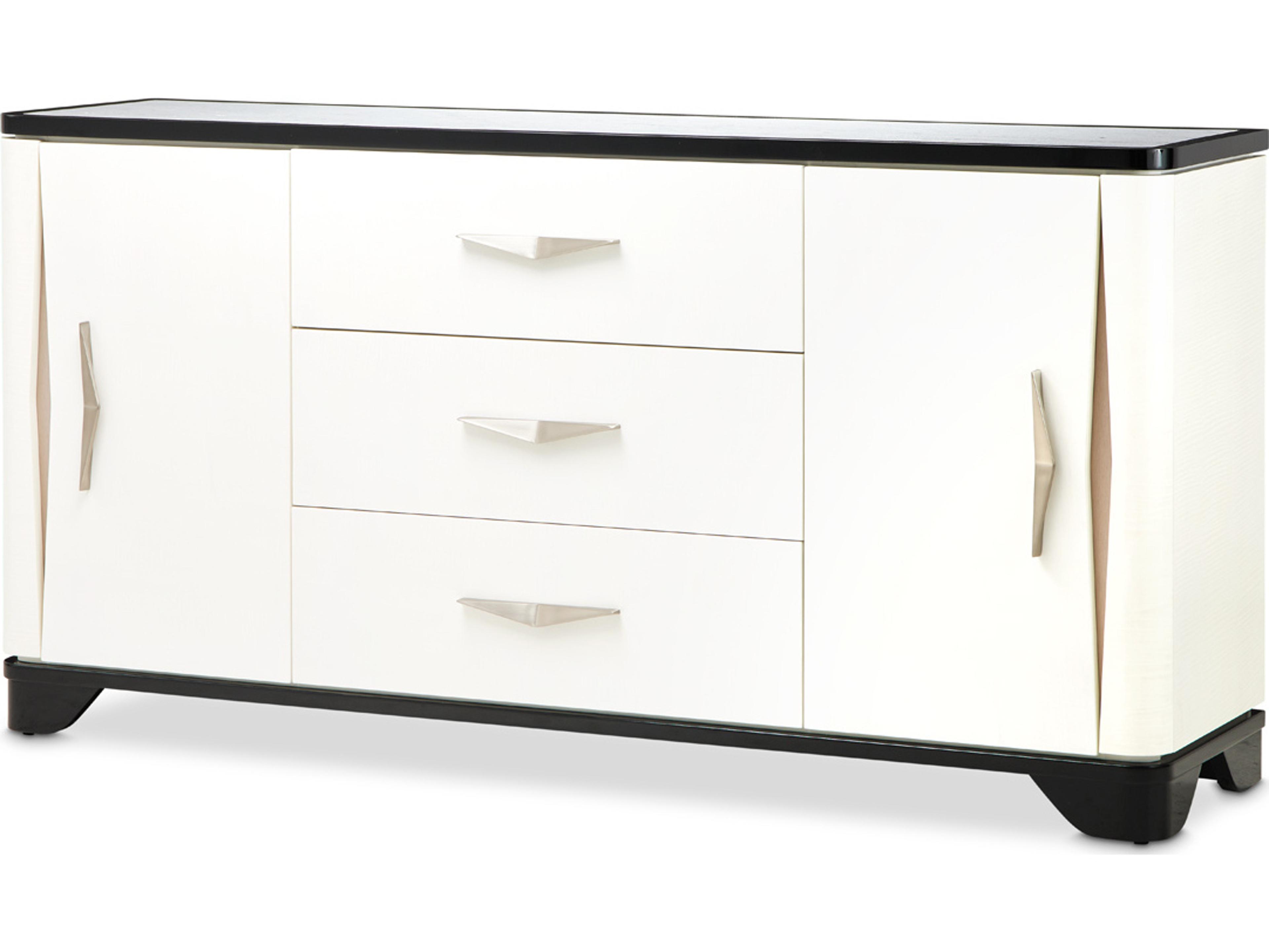 Michael Amini Tuxedo 72" Poplar Wood Sideboard