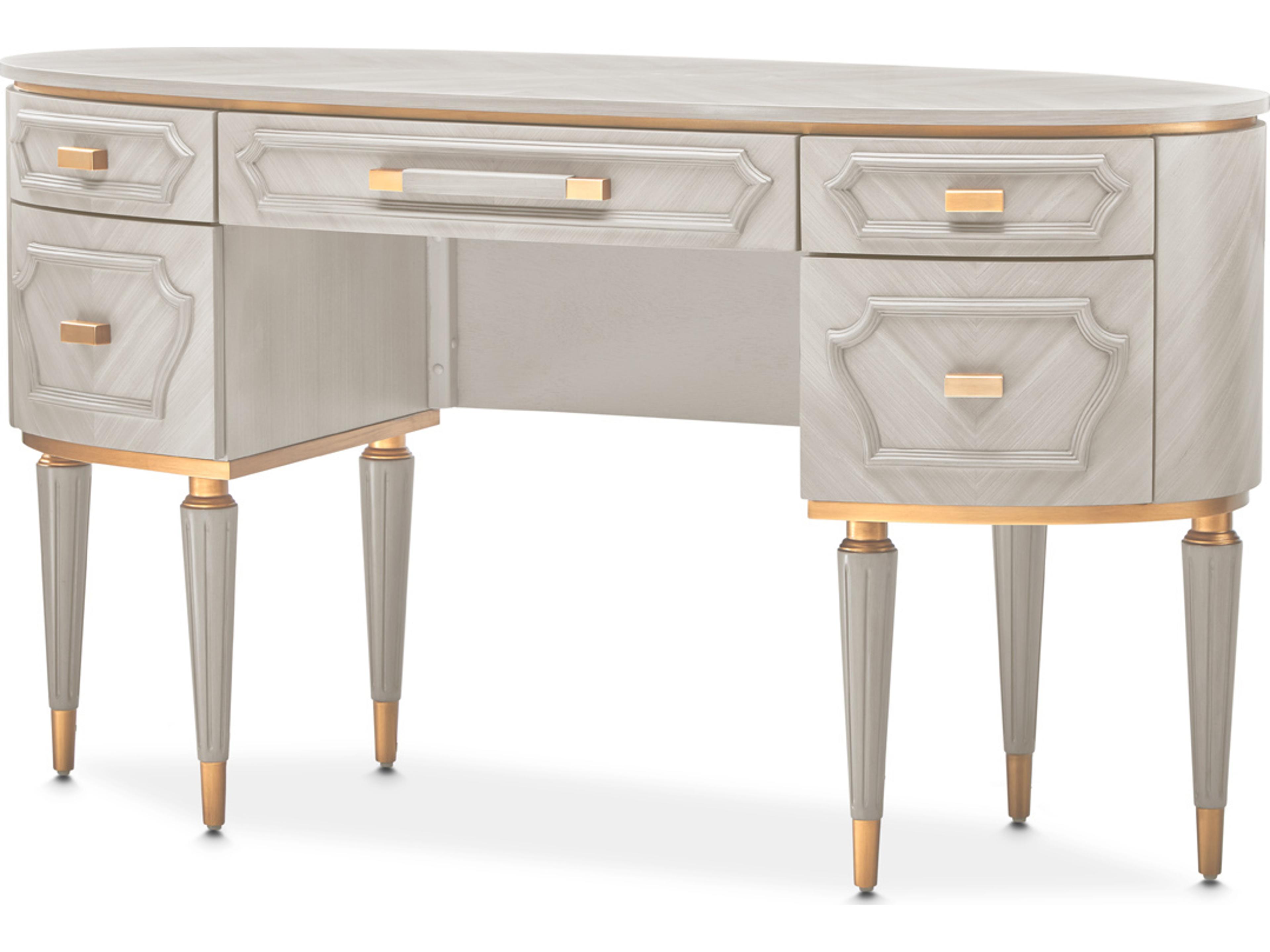 Michael Amini St. Charles Poplar Wood Vanity Table