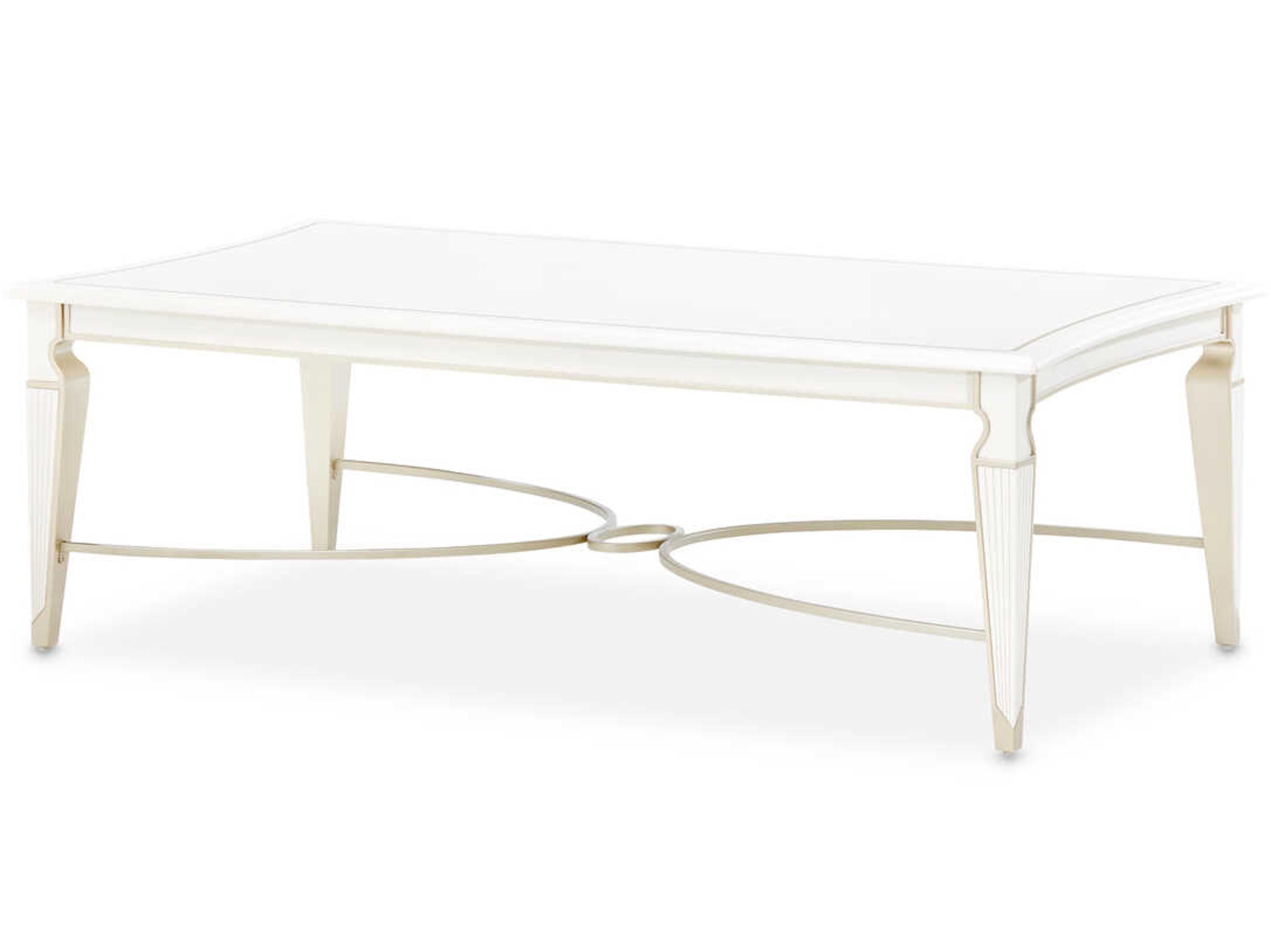 Michael Amini La Marisia Rectangular Wood Coffee Table