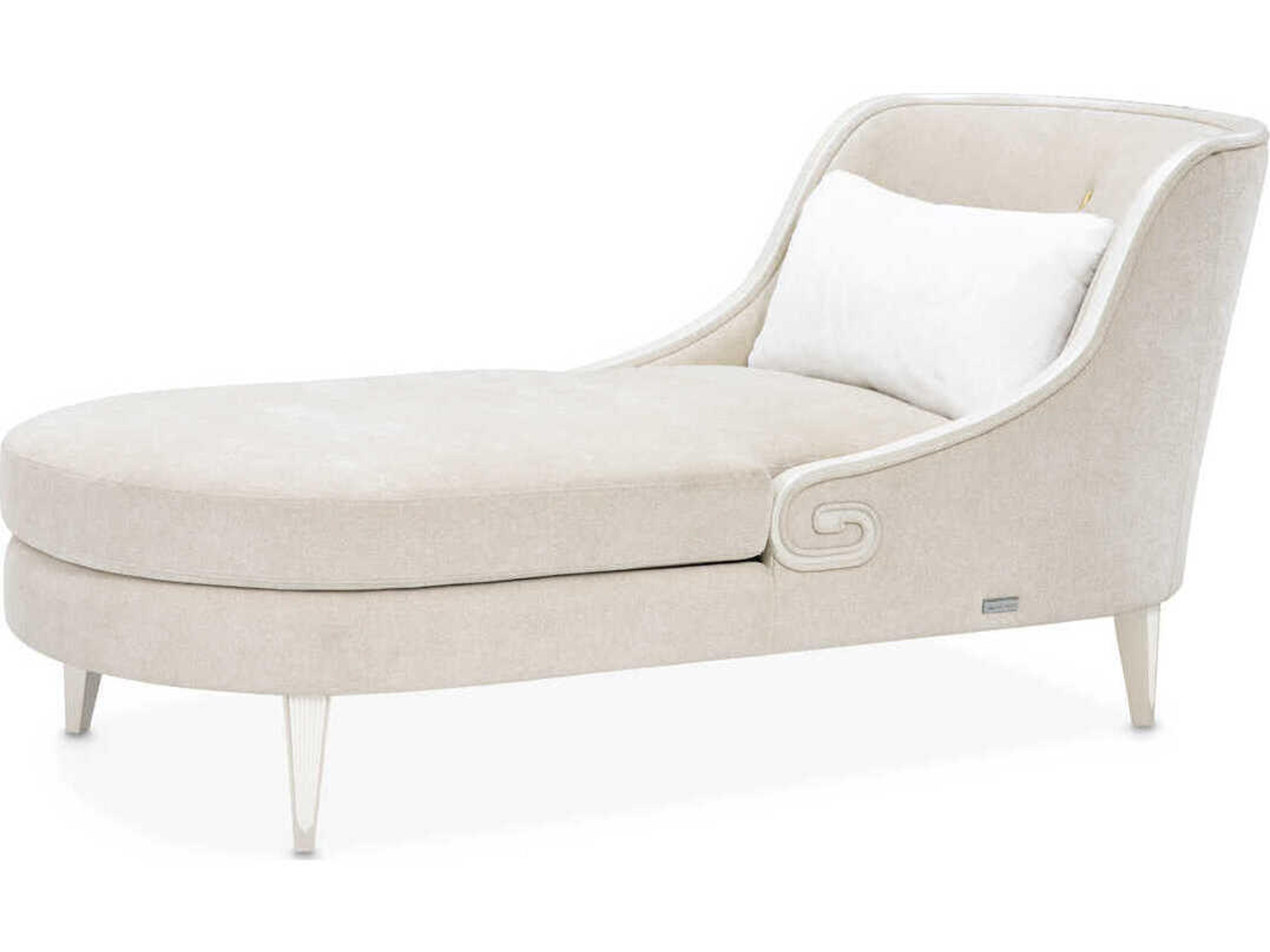 Michael Amini La Marisia Champagne Upholstered Chaise