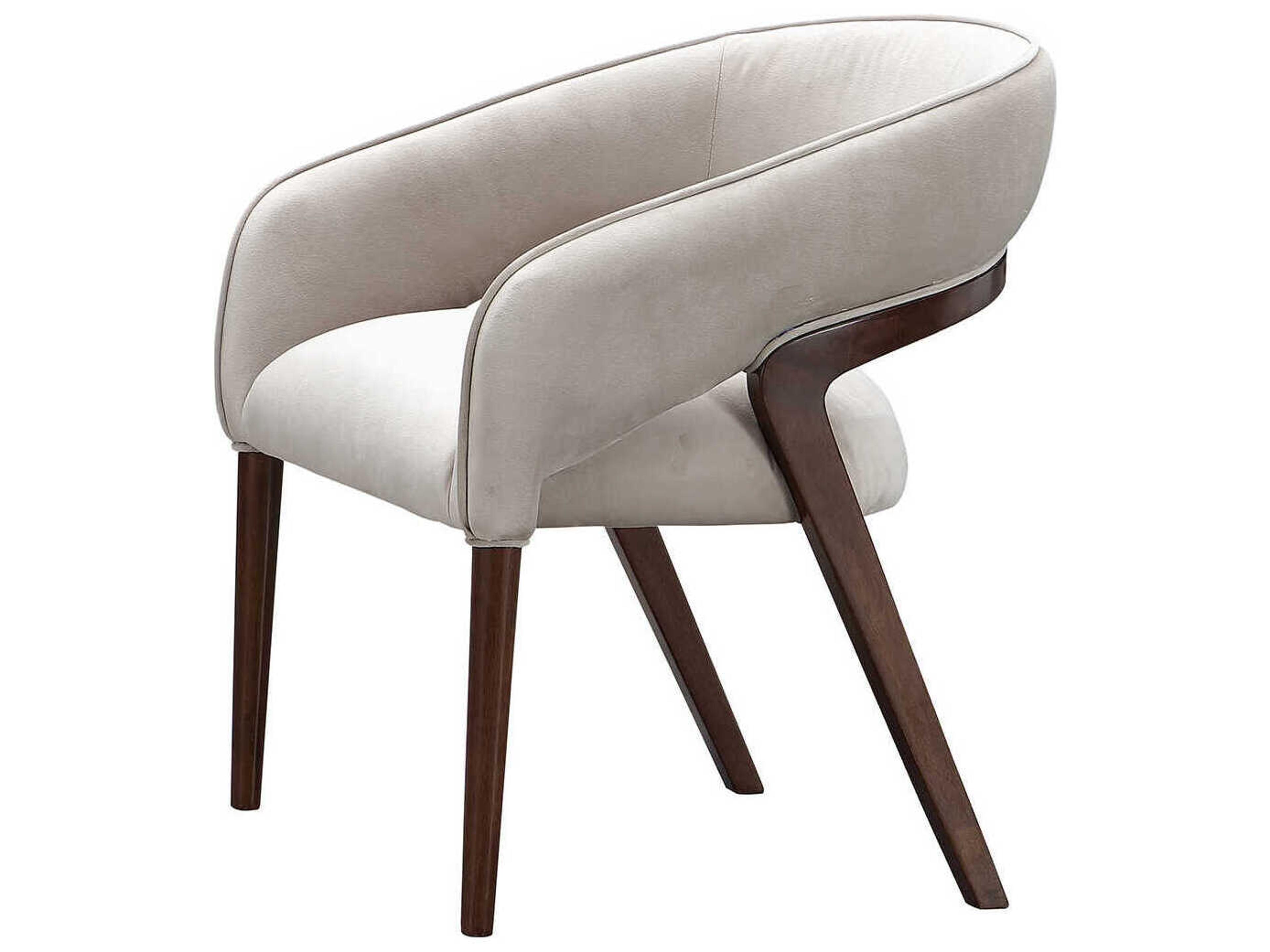 Michael Amini Houston Gray Velvet Accent Chair