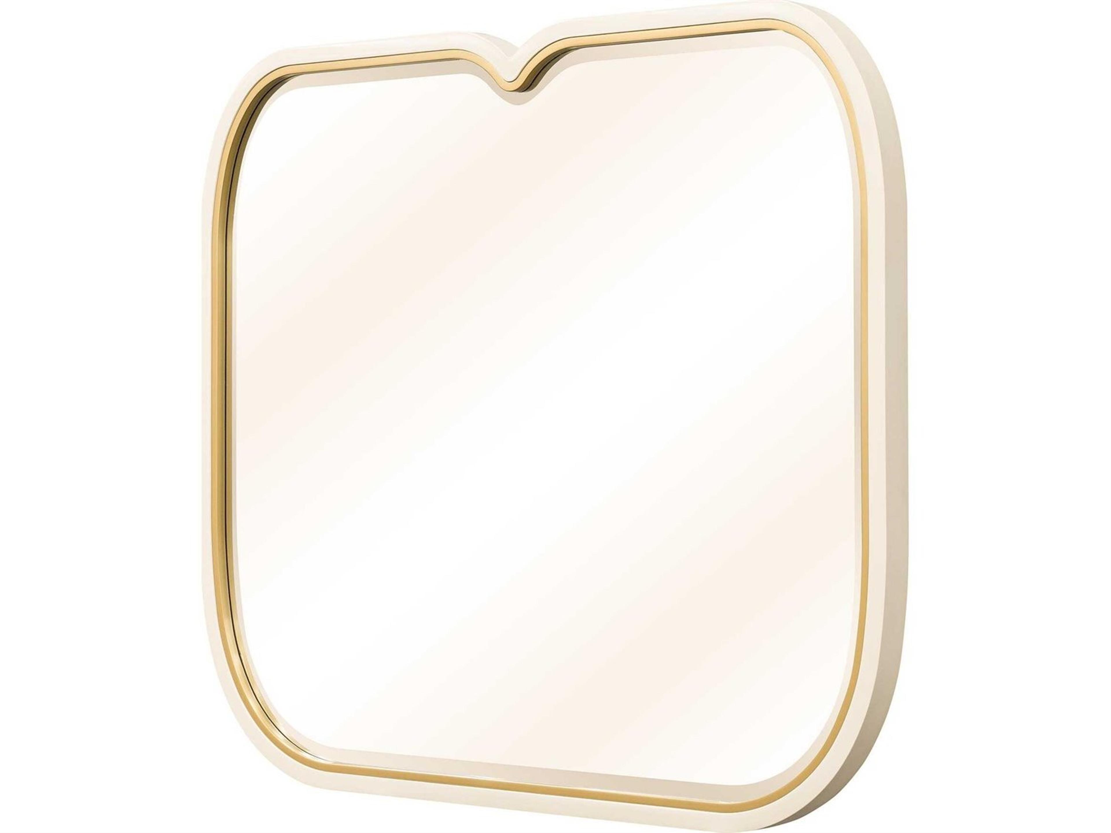 Michael Amini Scotts Square Light Champagne Rectangular Dresser Mirror