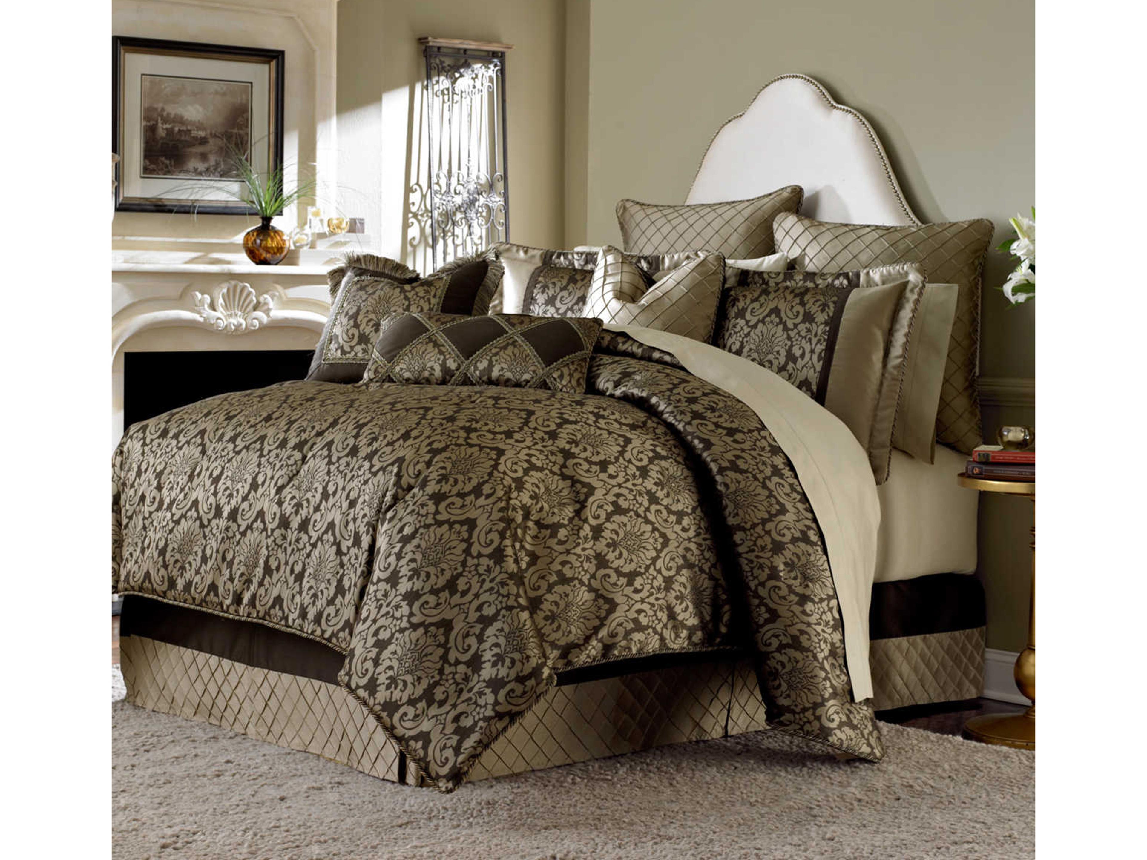 Michael Amini Bedding Imperial Bronze Comforter Set