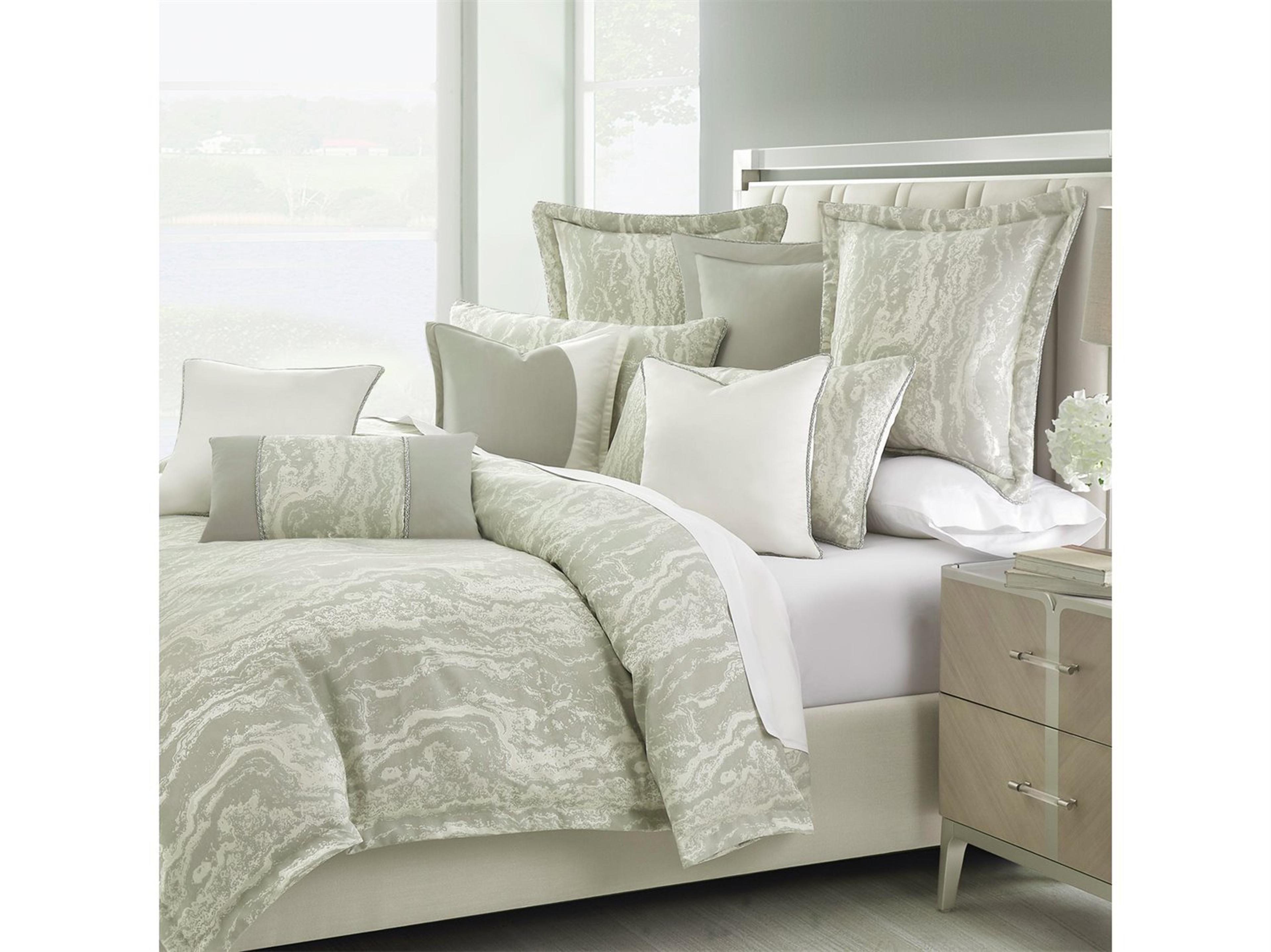 Michael Amini Bedding Marvel 10-Piece King Duvet Set - Mist