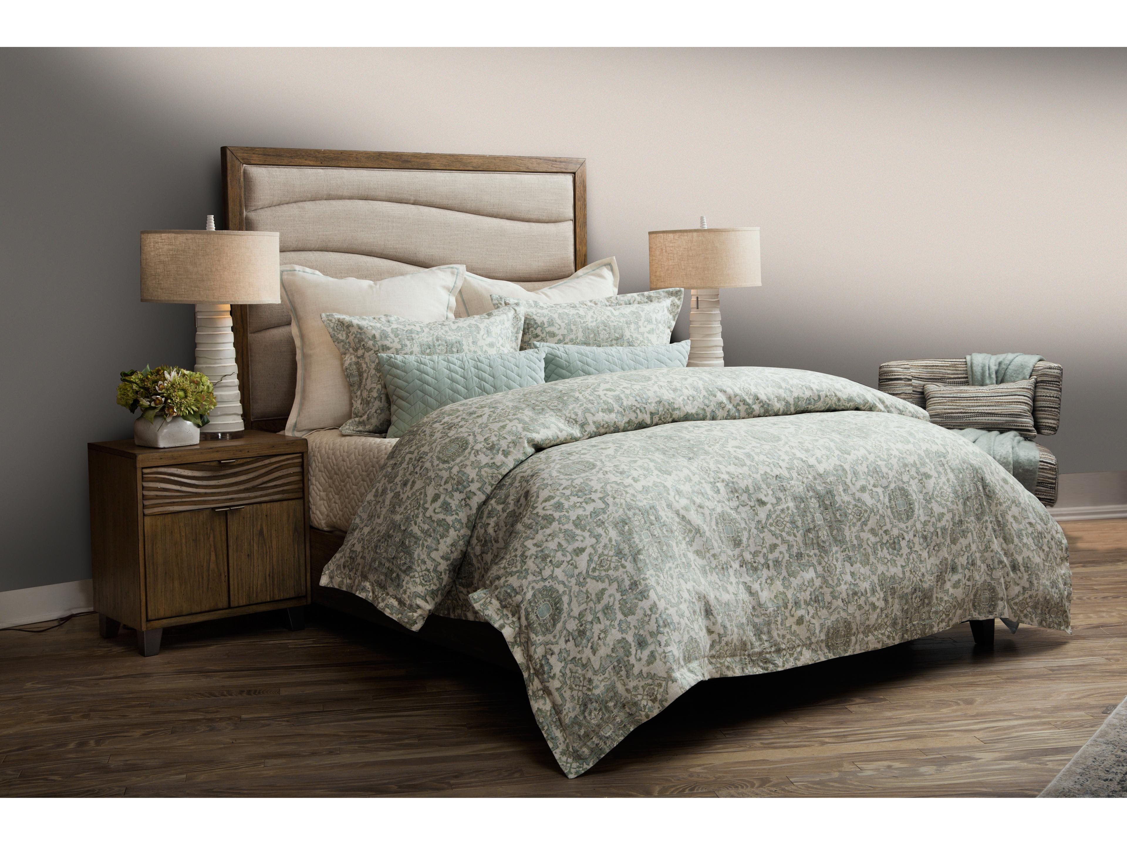 Michael Amini Bedding Nouveau 10-Piece King Duvet Set - Dove