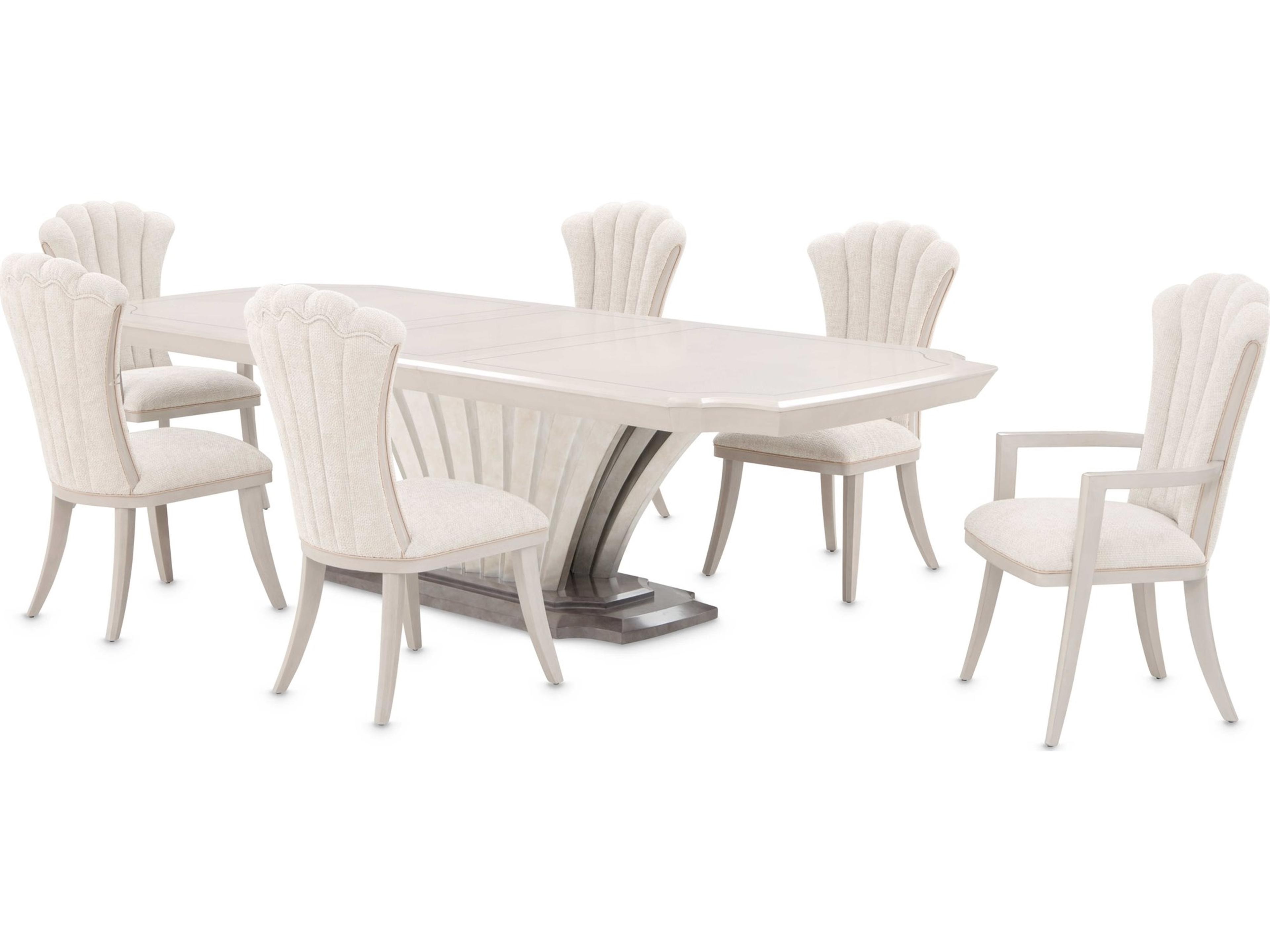 Michael Amini Fantosini Poplar Wood Dining Room Set