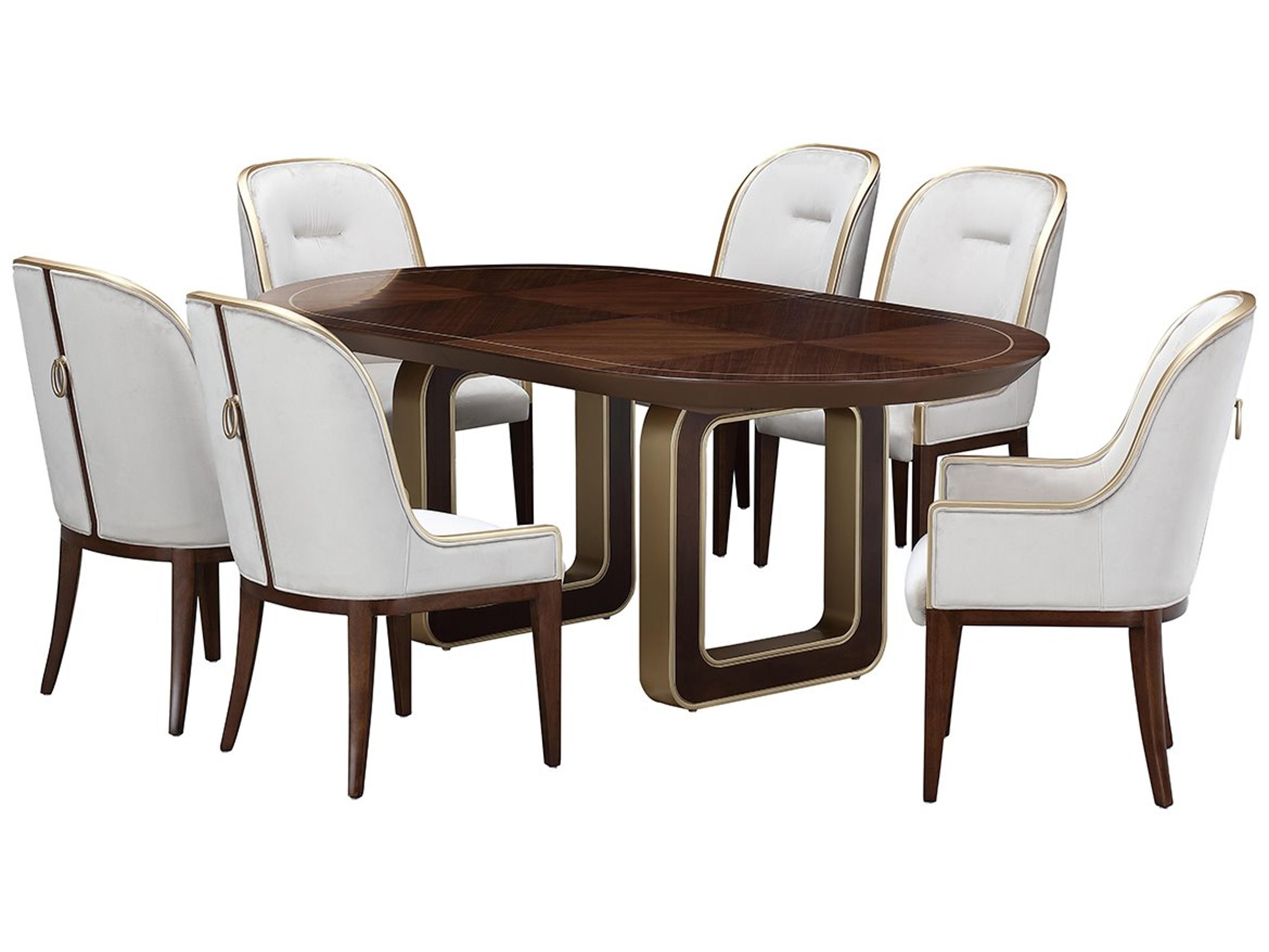 Michael Amini Houston Birch Wood Dining Room Set
