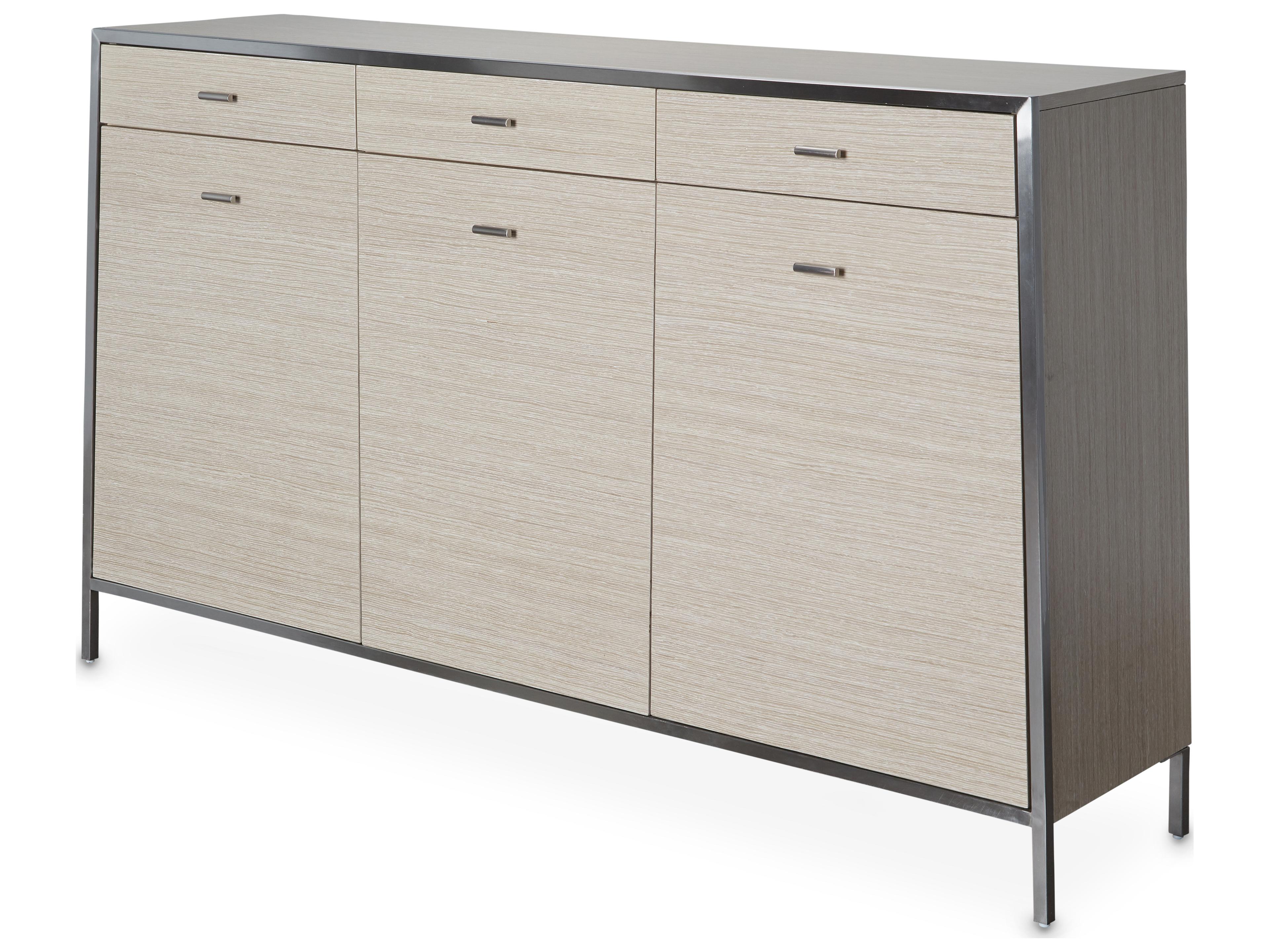 Michael Amini Silverlake Village 68" Oak Wood Sideboard