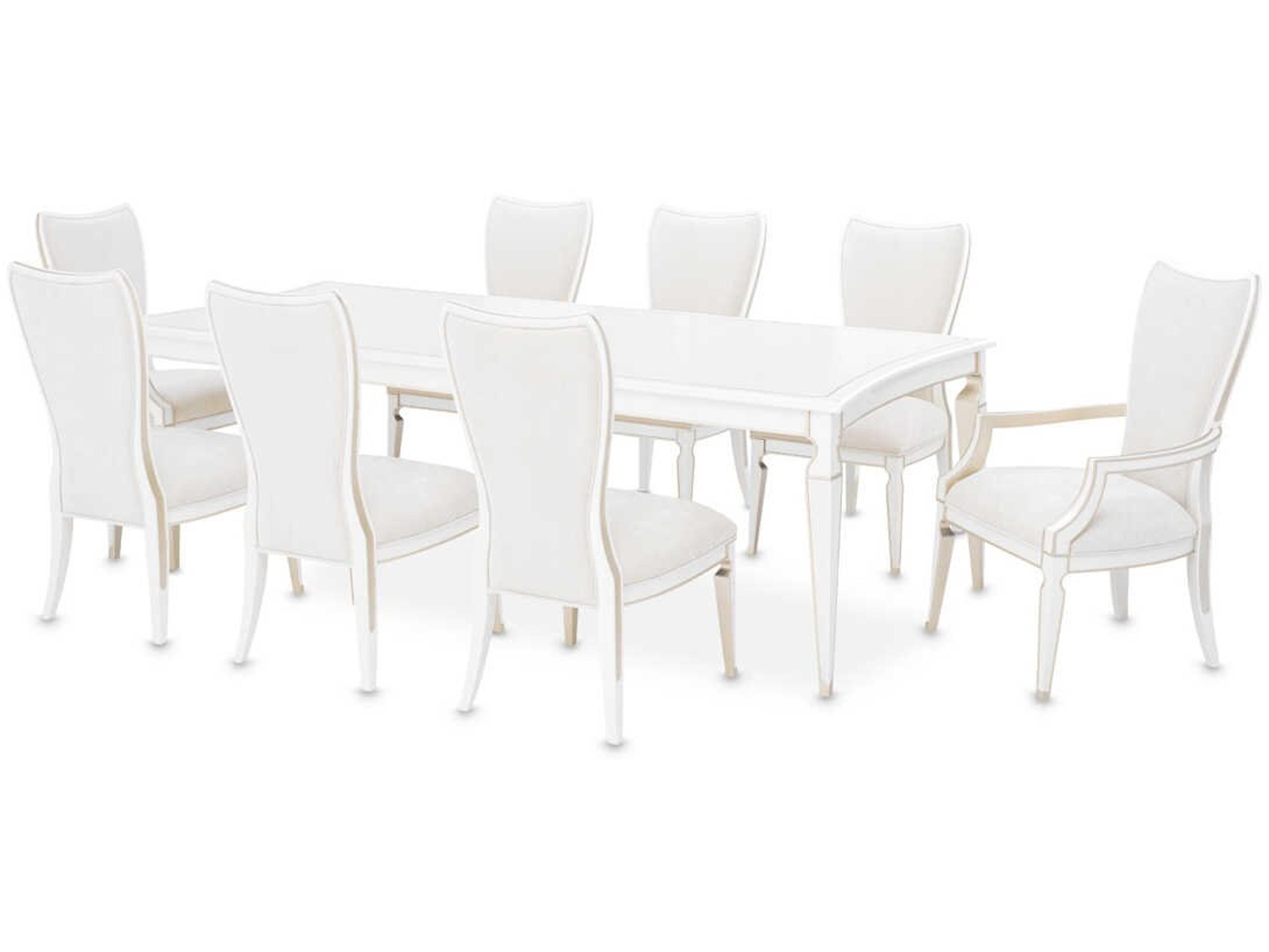 Michael Amini La Marisia Poplar Wood Dining Room Set