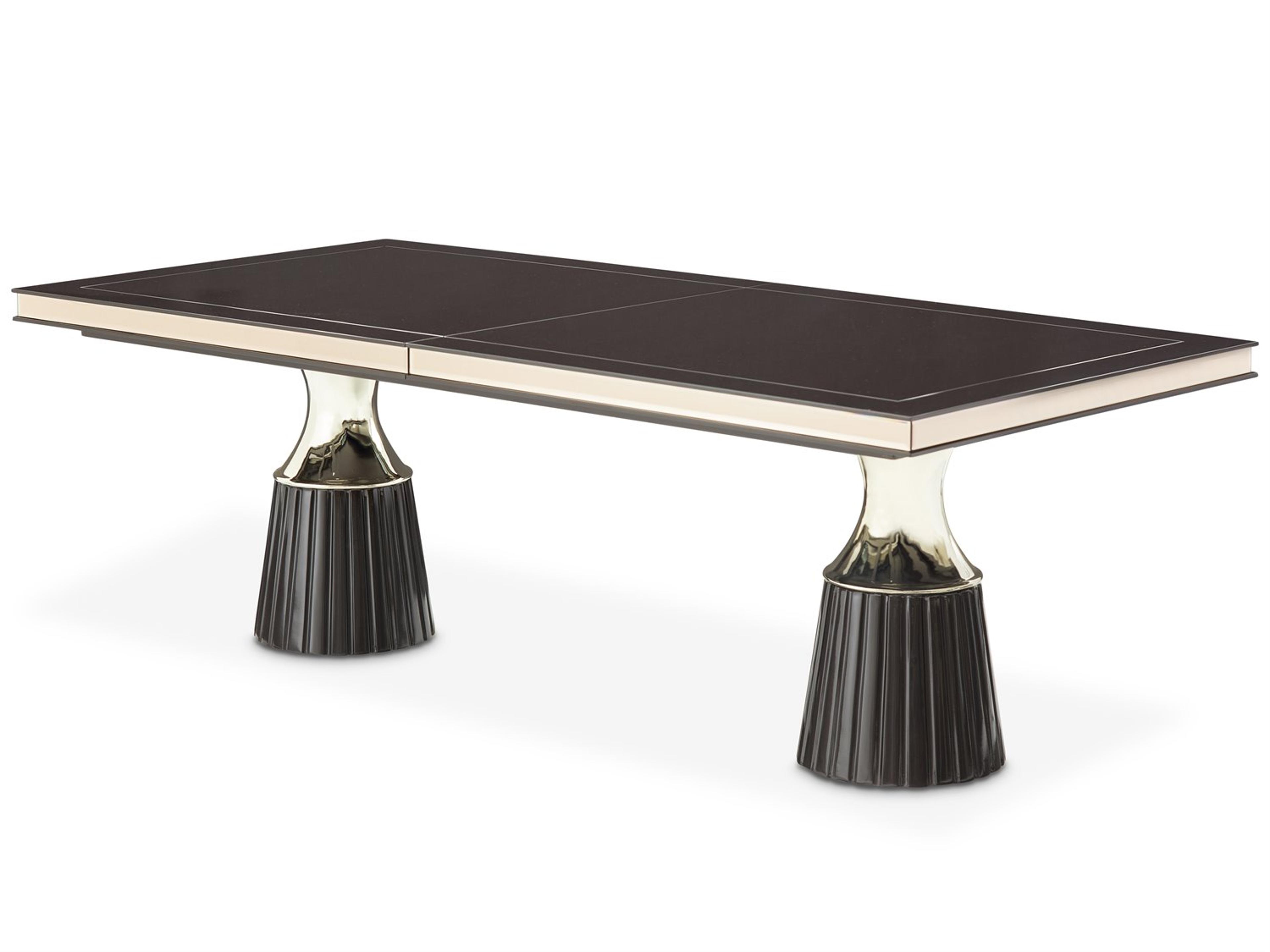 Michael Amini Carmela Rectangular Wood Dining Table