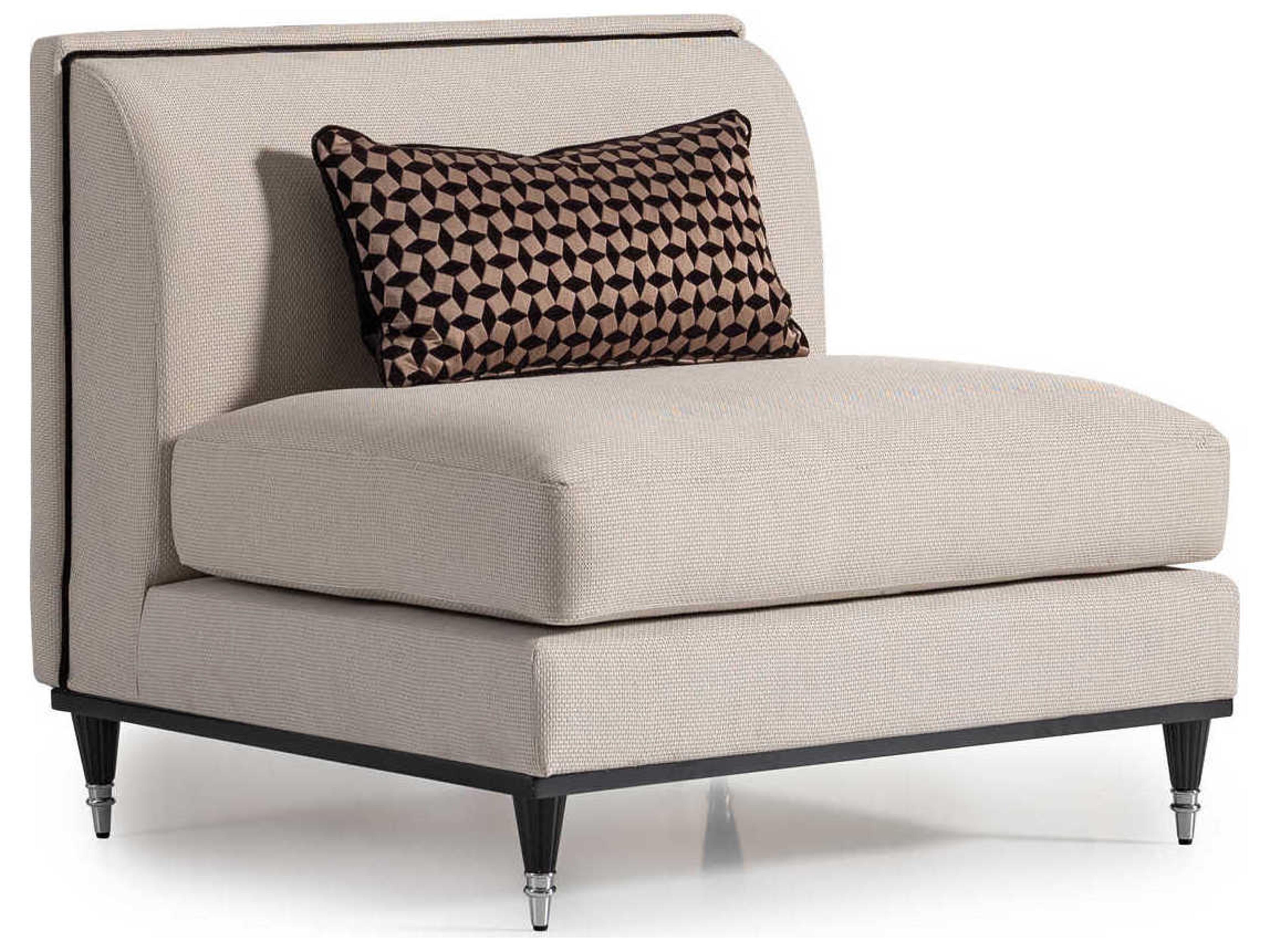 Michael Amini La Francaise Beige Fabric Accent Chair