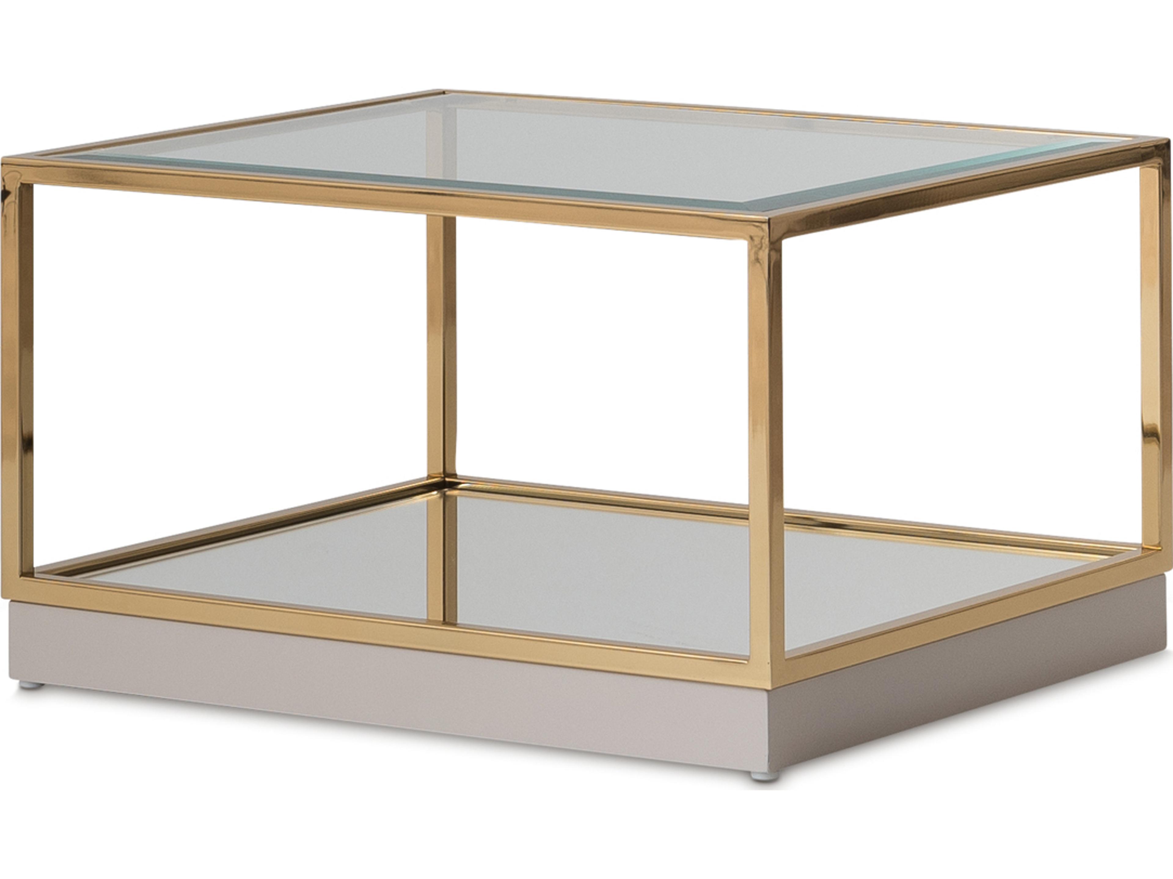 Michael Amini Savannah Breeze Rectangular Glass Coffee Table