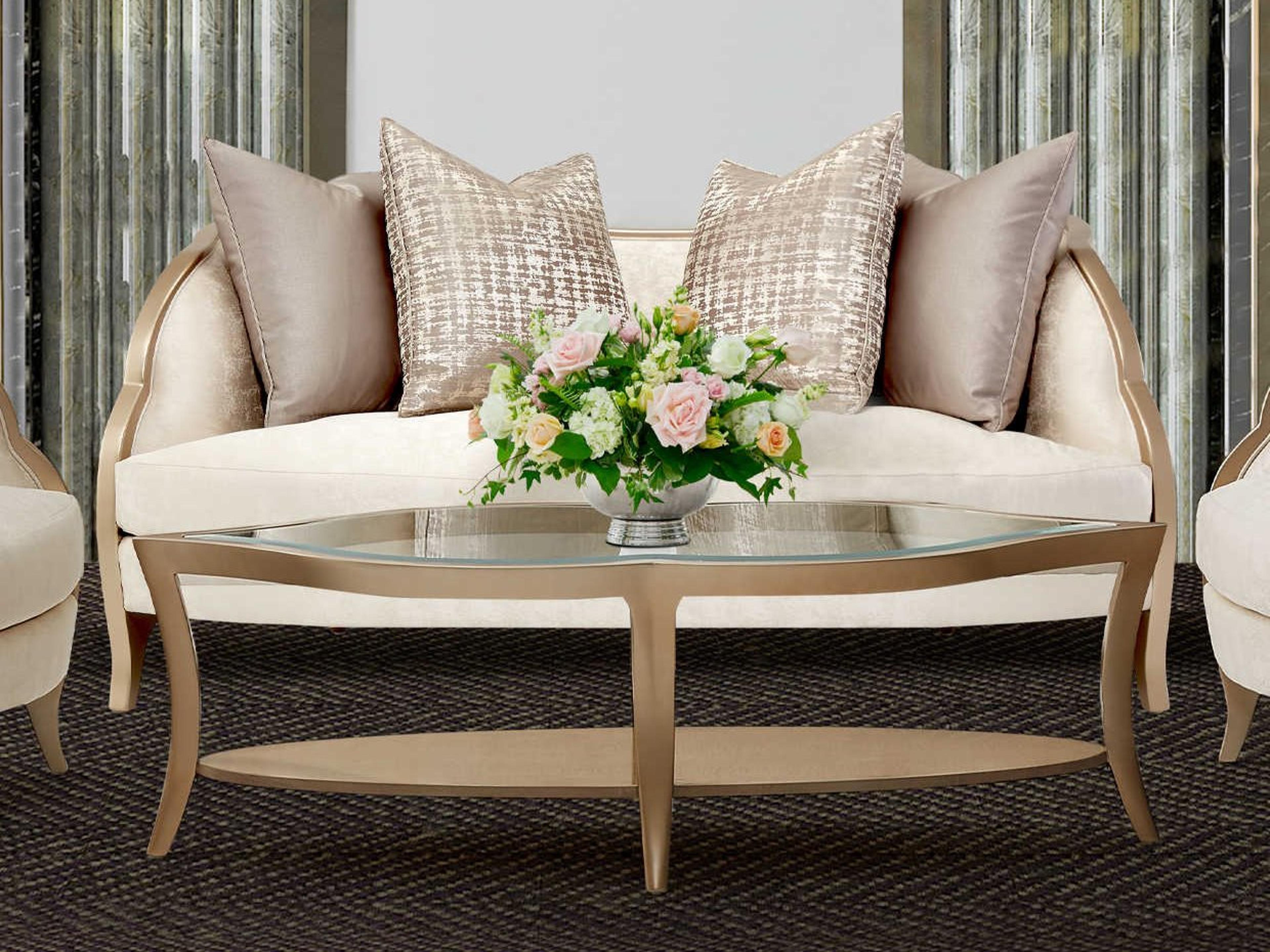 Michael Amini Malibu Crest Sofa Set Casual Living Room