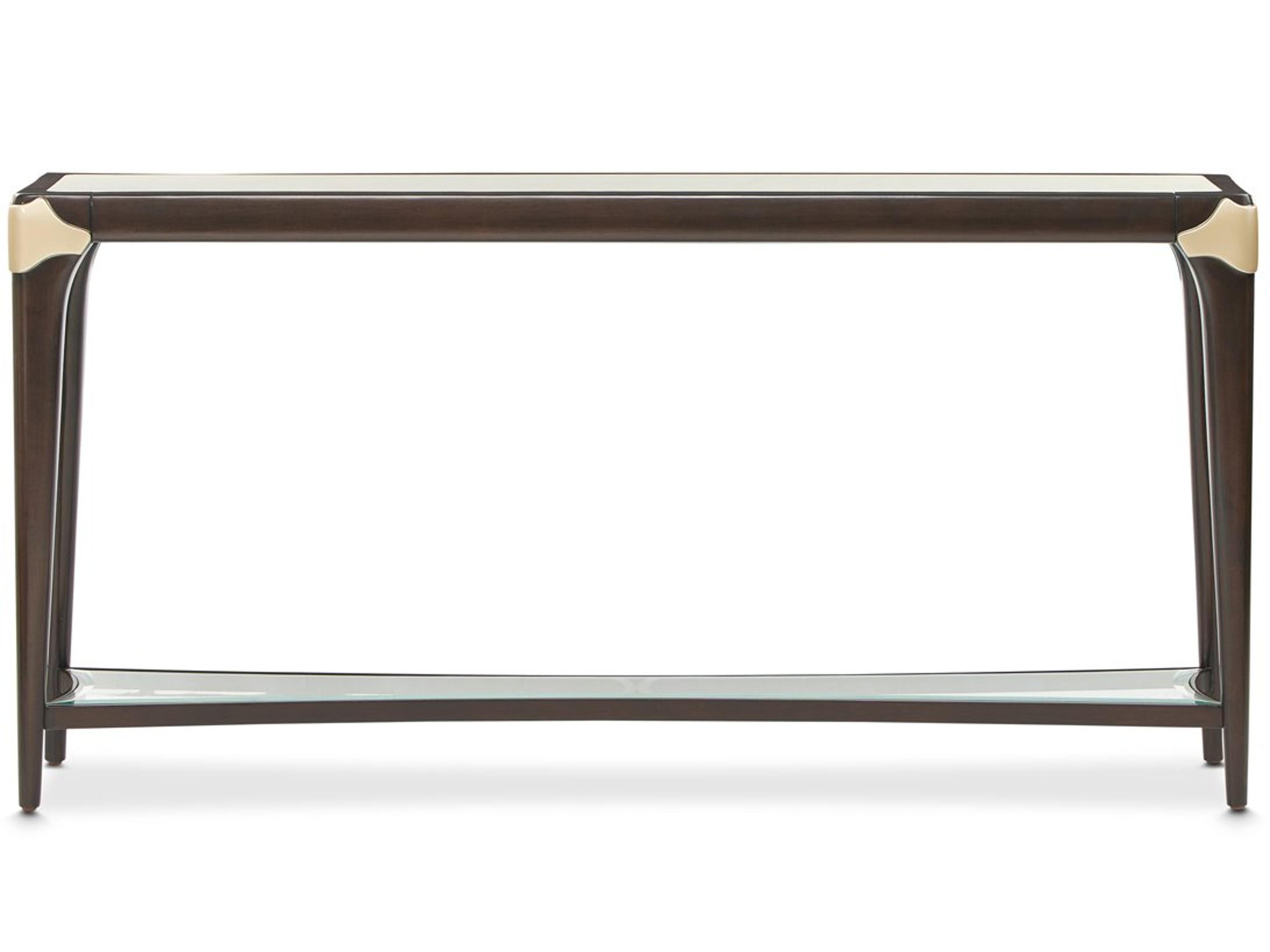 Michael Amini Paris Chic Rectangular Marble Console Table