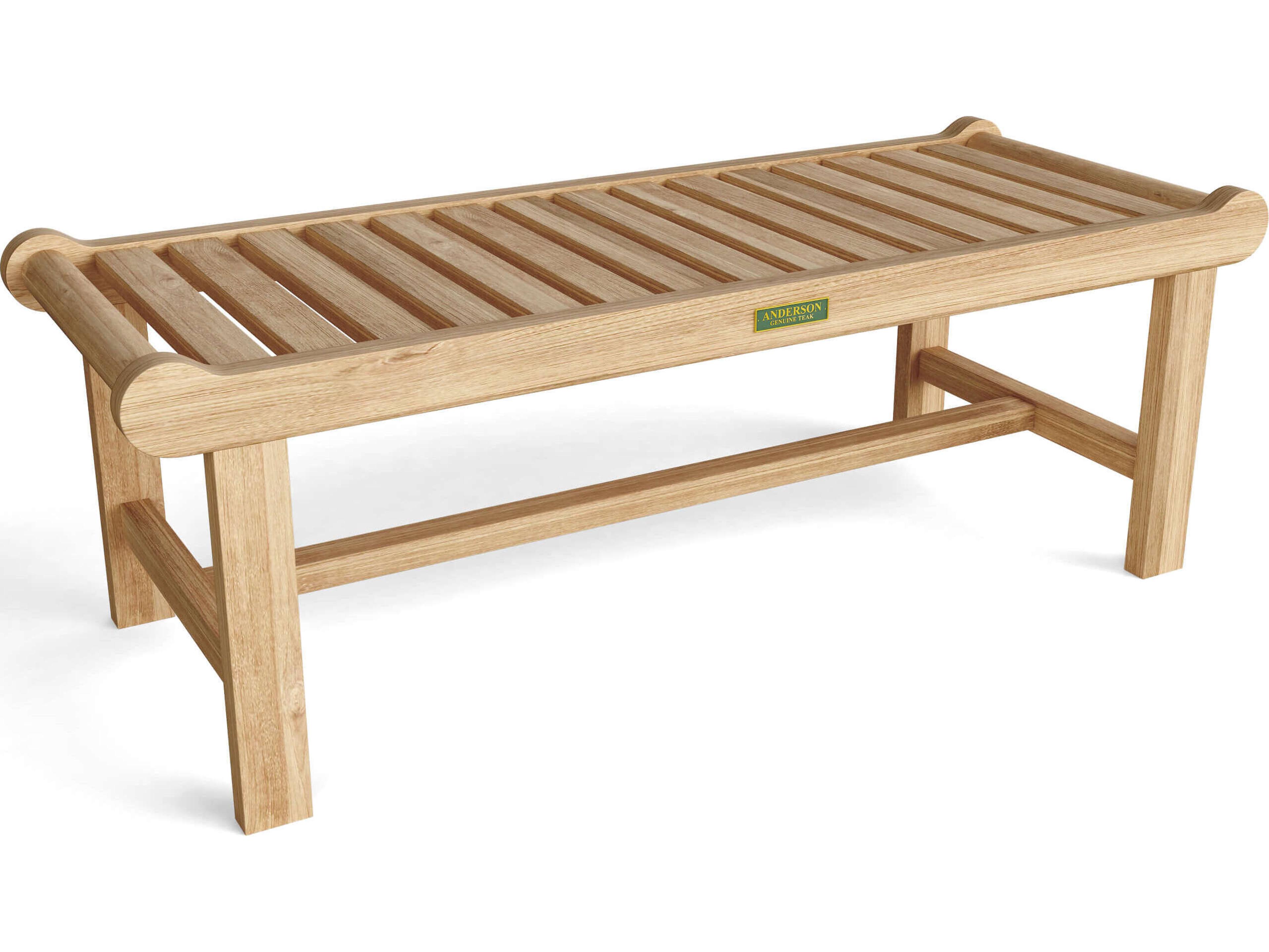 Anderson Teak Cambridge 2-Seater Backless Outdoor Bench