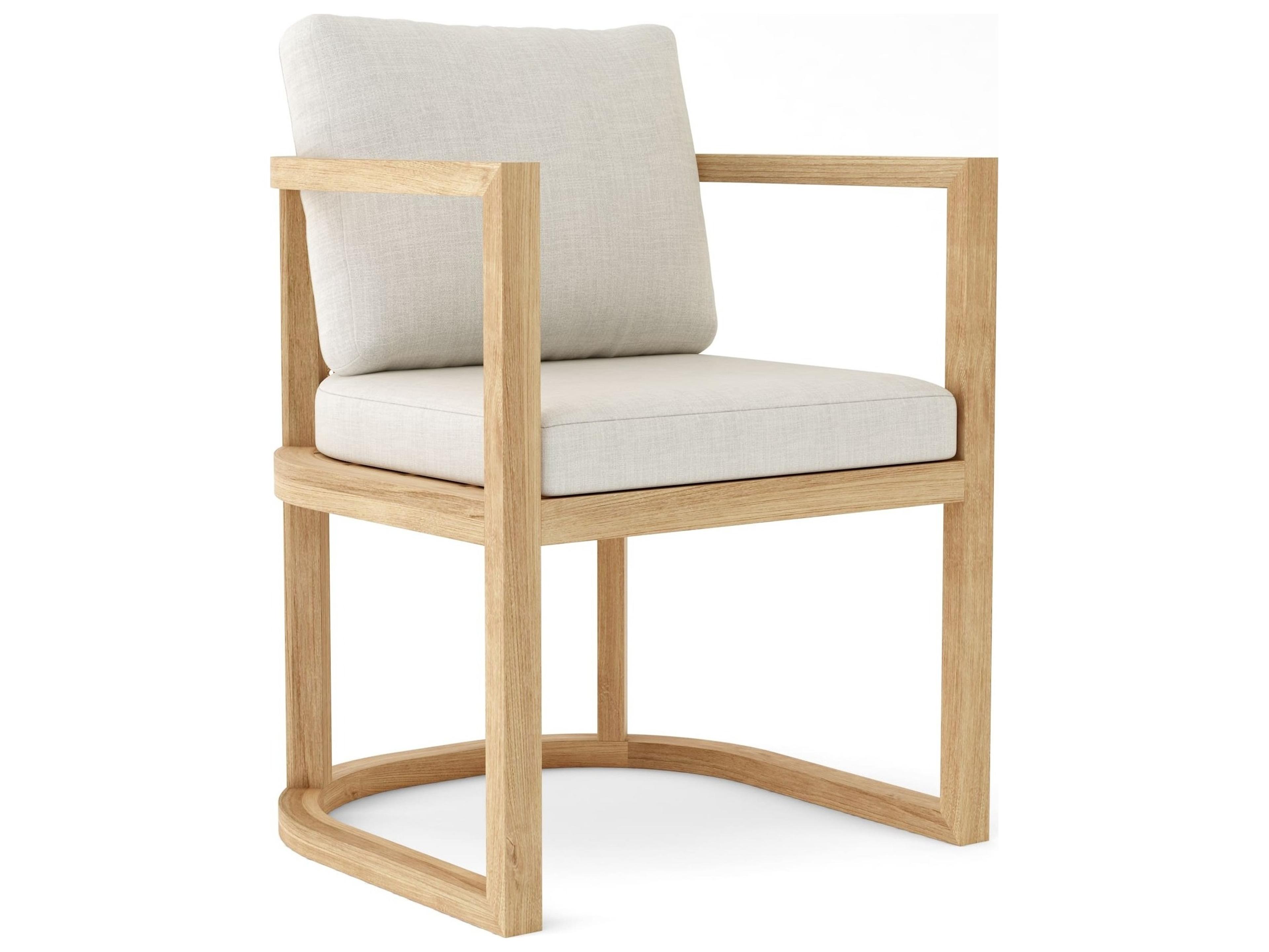 Anderson Teak Junus Natural Outdoor Dining Arm Chair