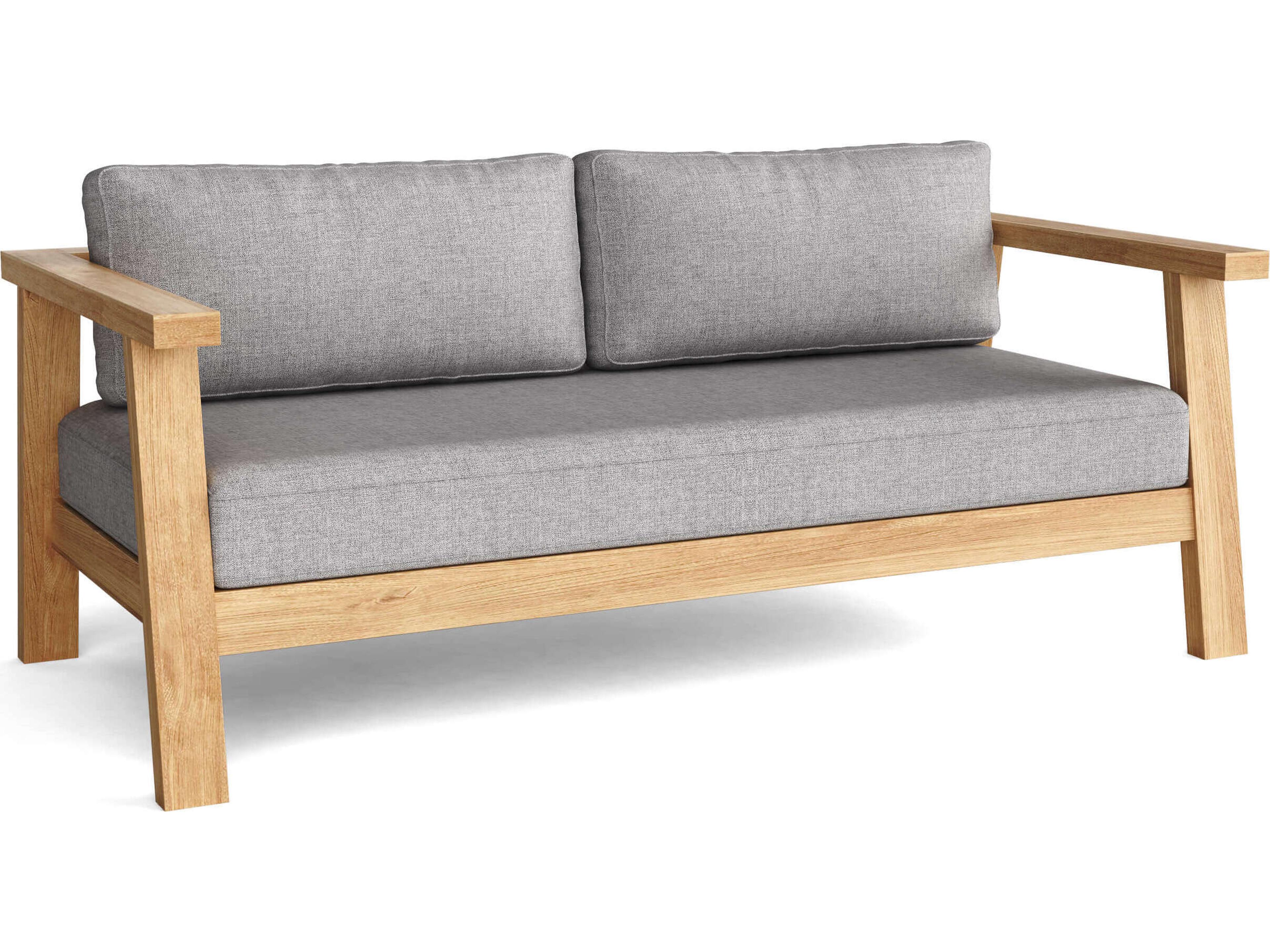 Anderson Teak Palermo Deep Seating Teak Outdoor Patio Loveseat