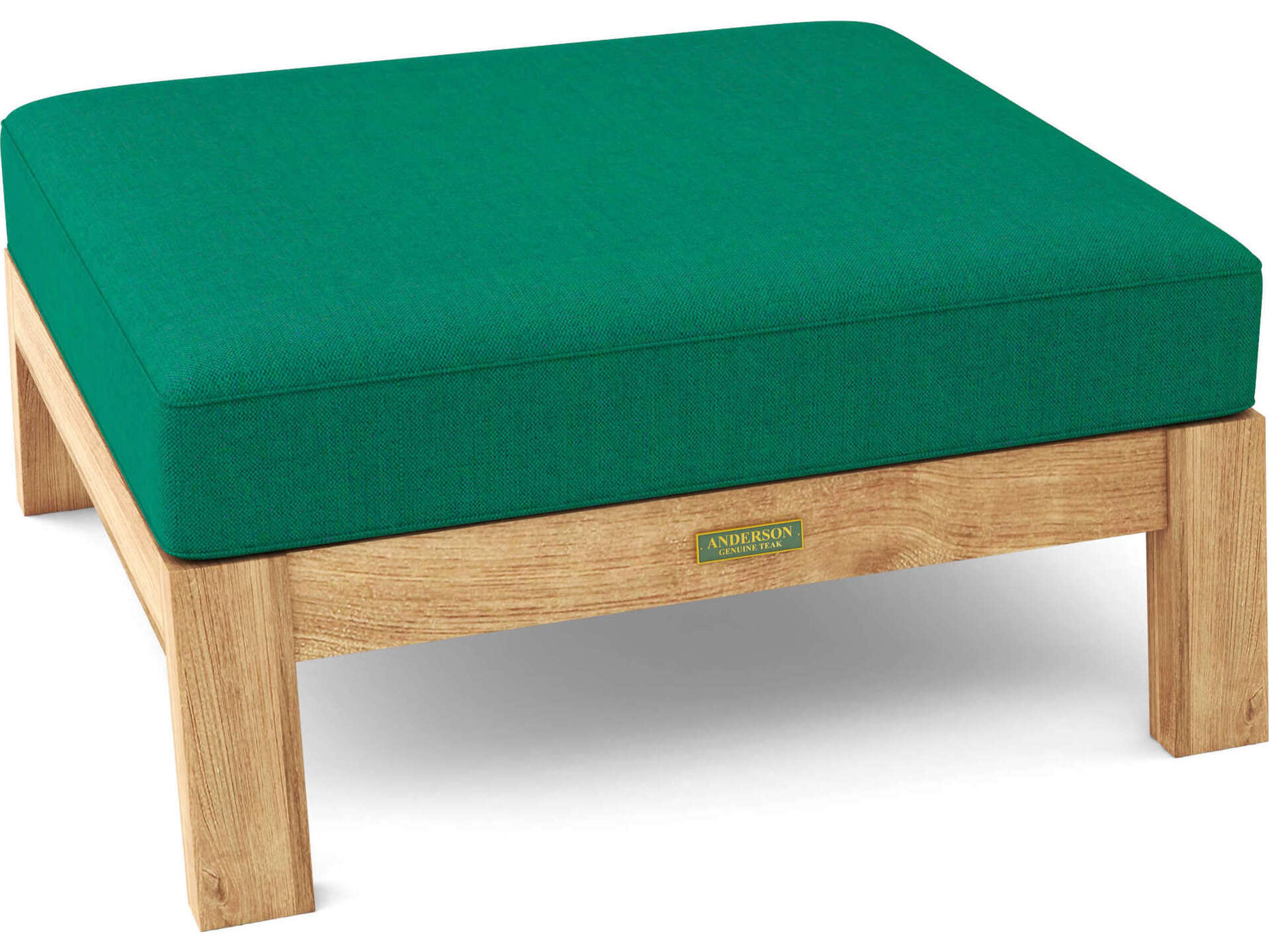 Anderson Teak Palermo Deep Seating Teak Patio Ottoman