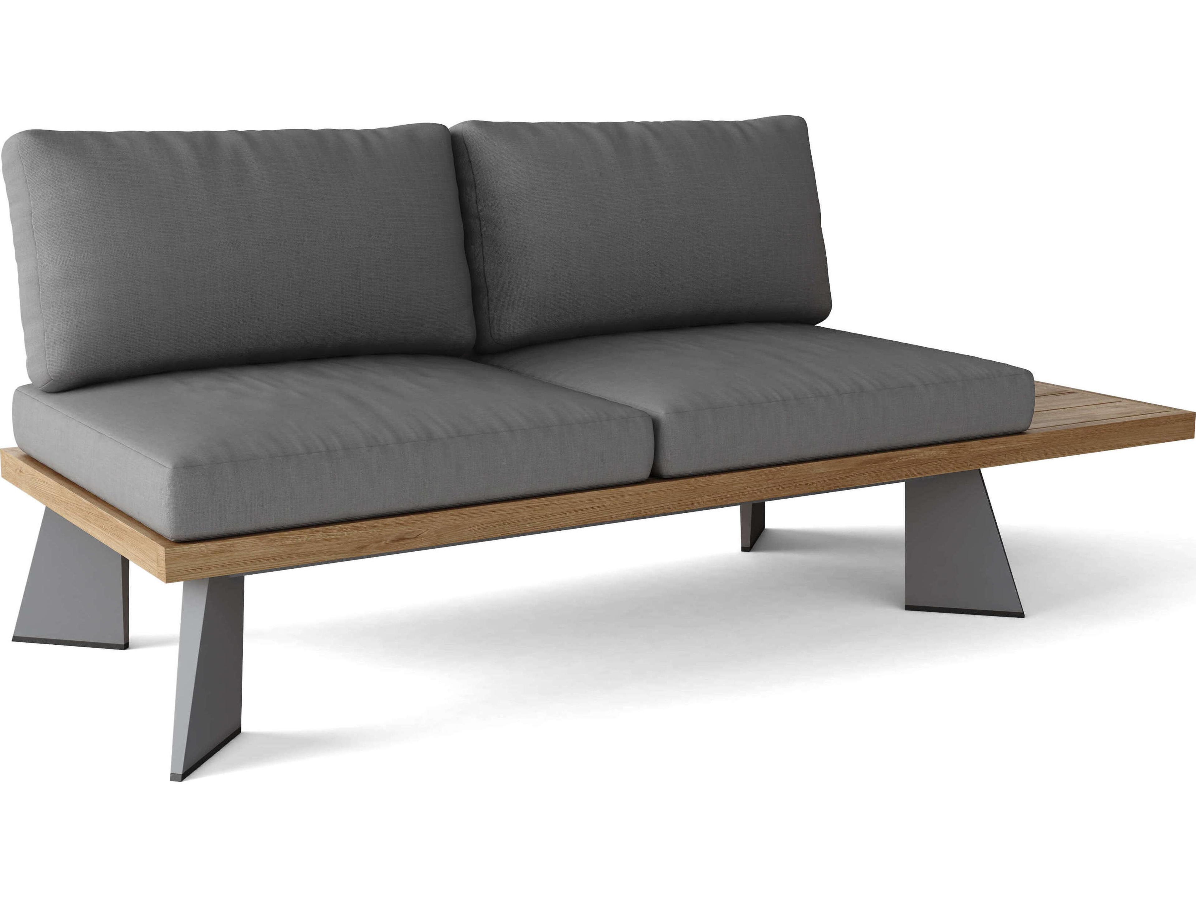 Anderson Teak Oxford Platform Outdoor Patio Loveseat