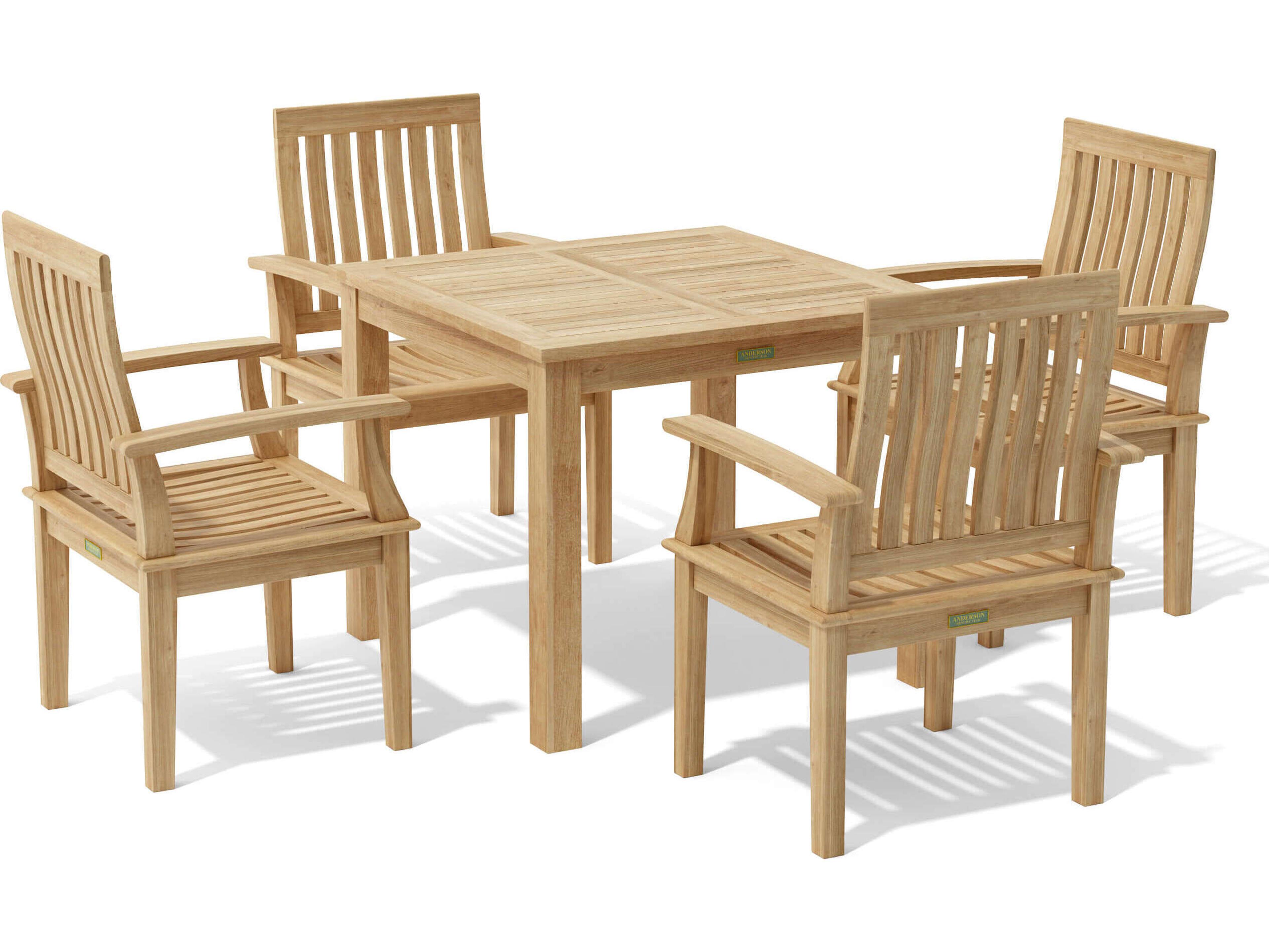 Anderson Teak Bahama Brianna 5-Piece Outdoor Dining Set
