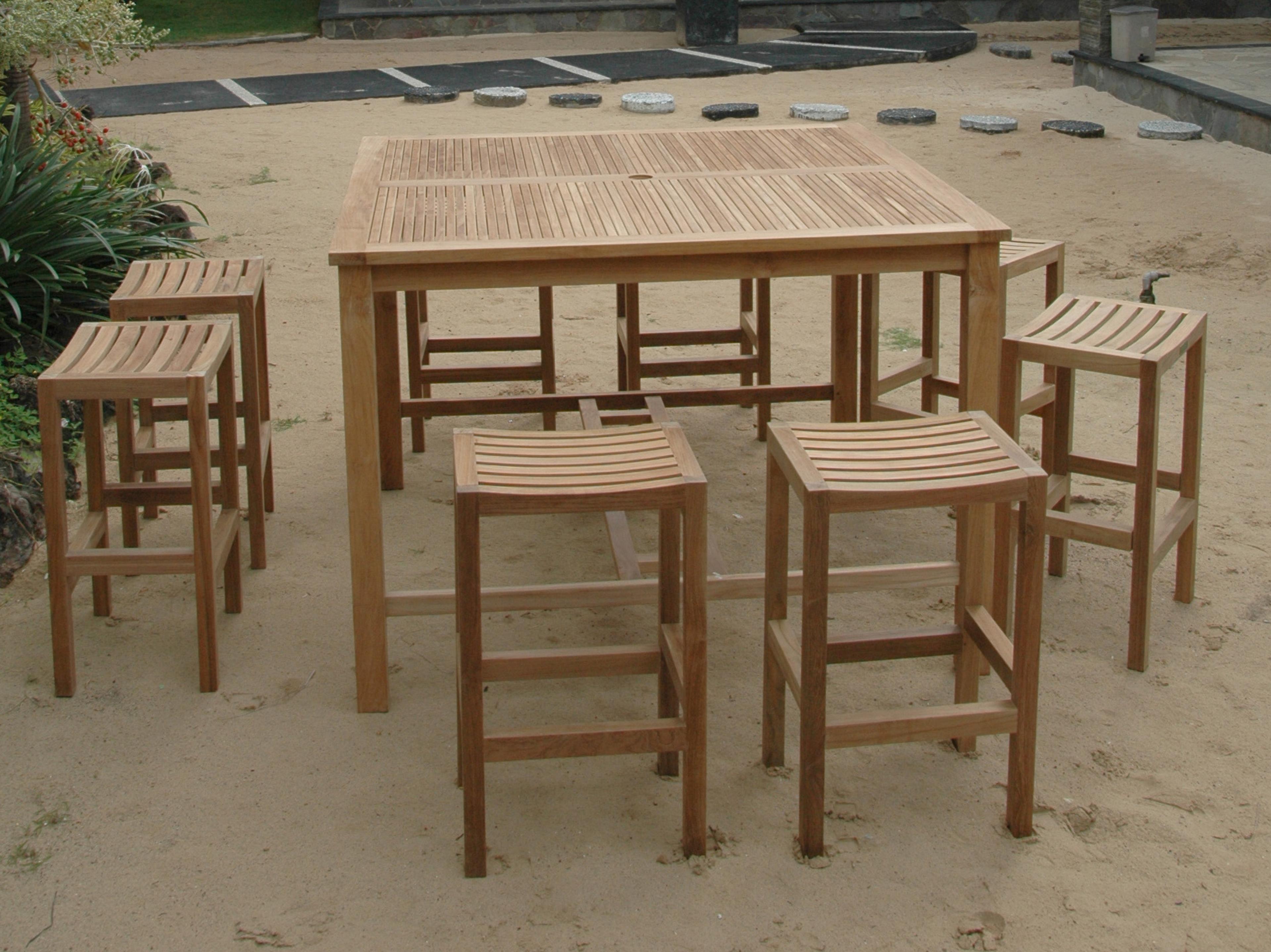 Anderson Teak Windsor Montego 9-Piece Square Bar Set