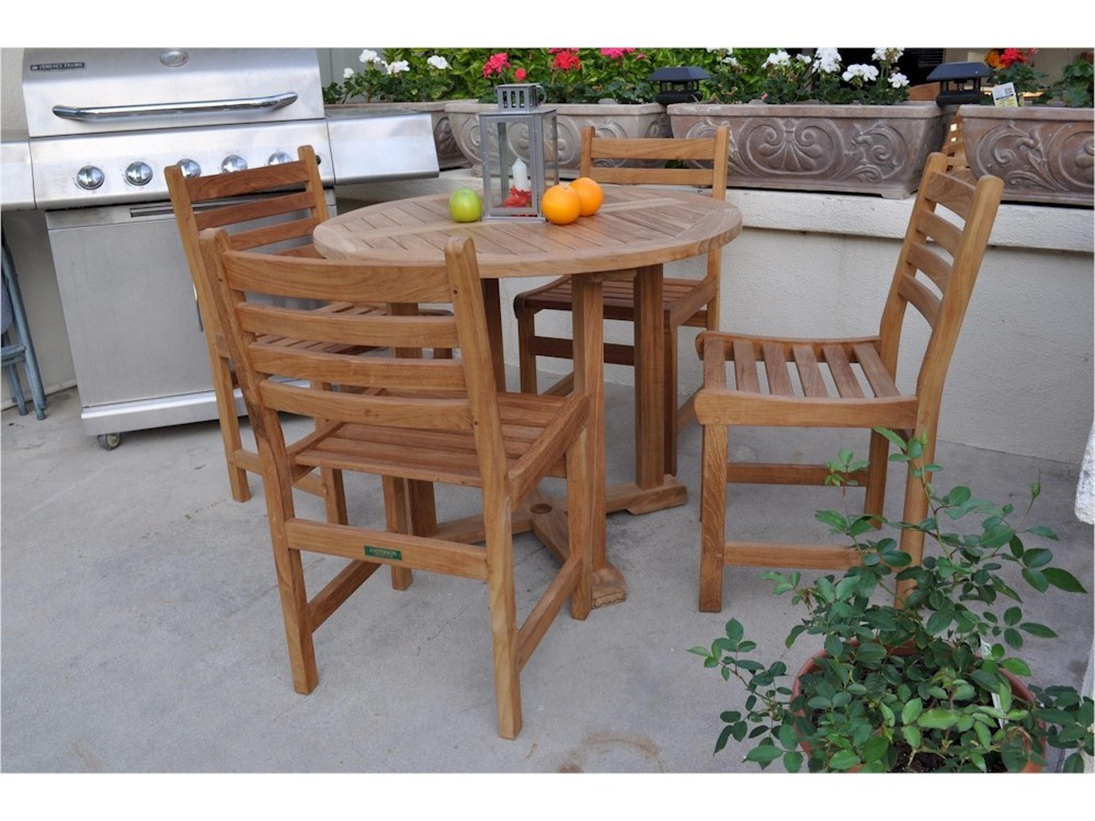 Anderson Teak Montage Natural Patio Dining Set