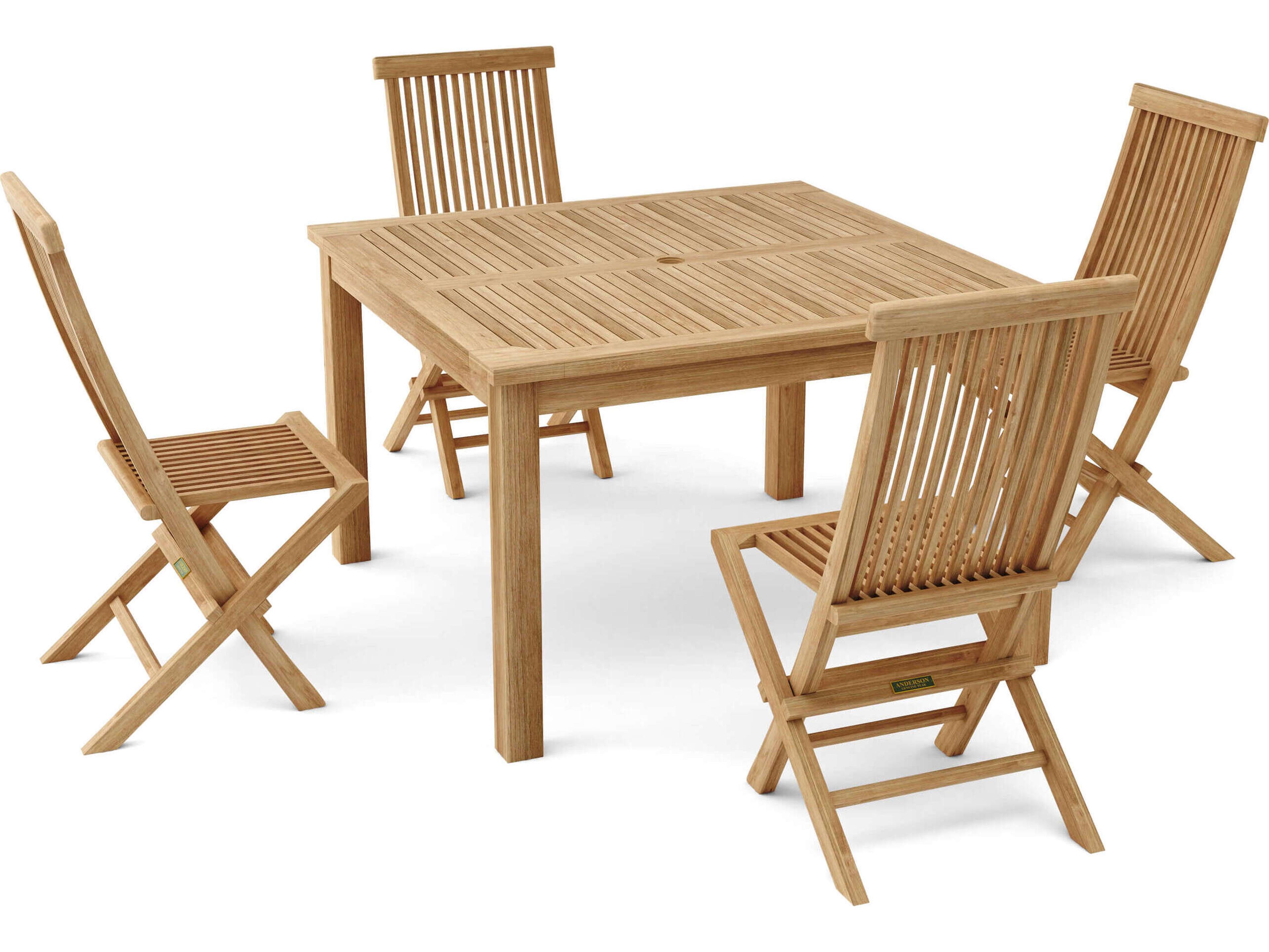 Anderson Teak Windsor Classic 5-Piece Folding Dining Chair