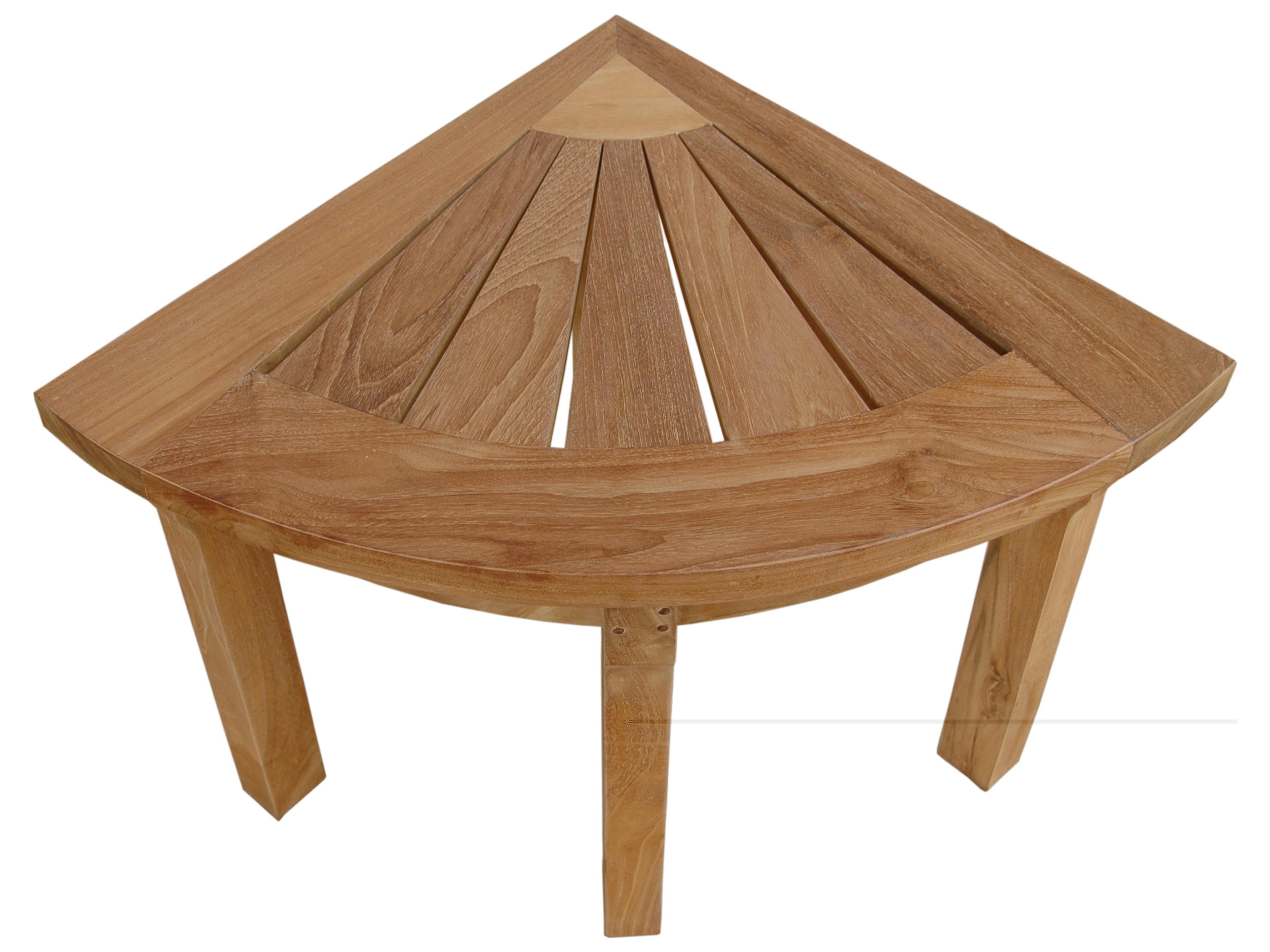 Anderson Teak Shower Stool Corner