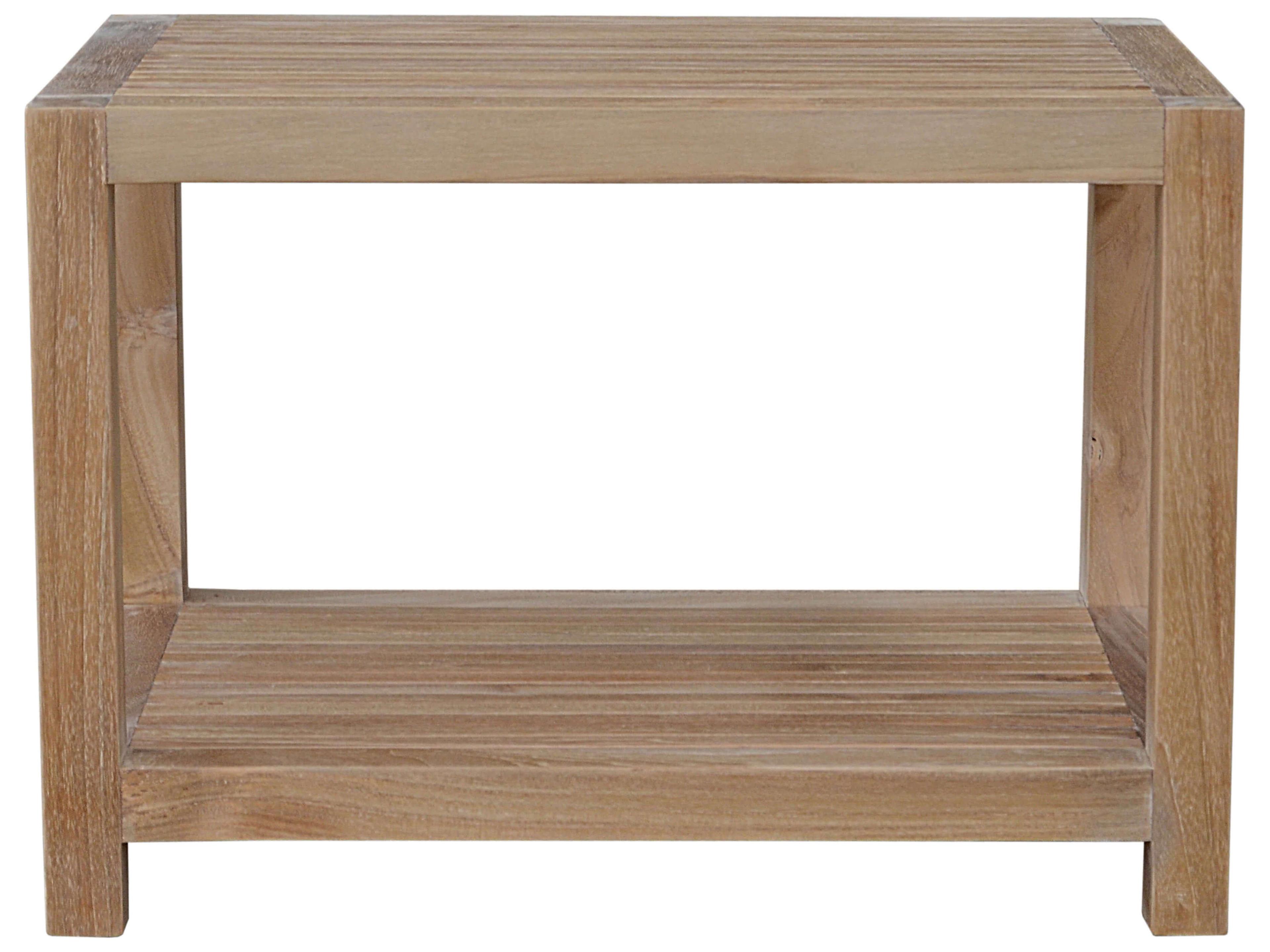 Anderson Teak Windsor Outdoor Patio Side Table 2-Tier