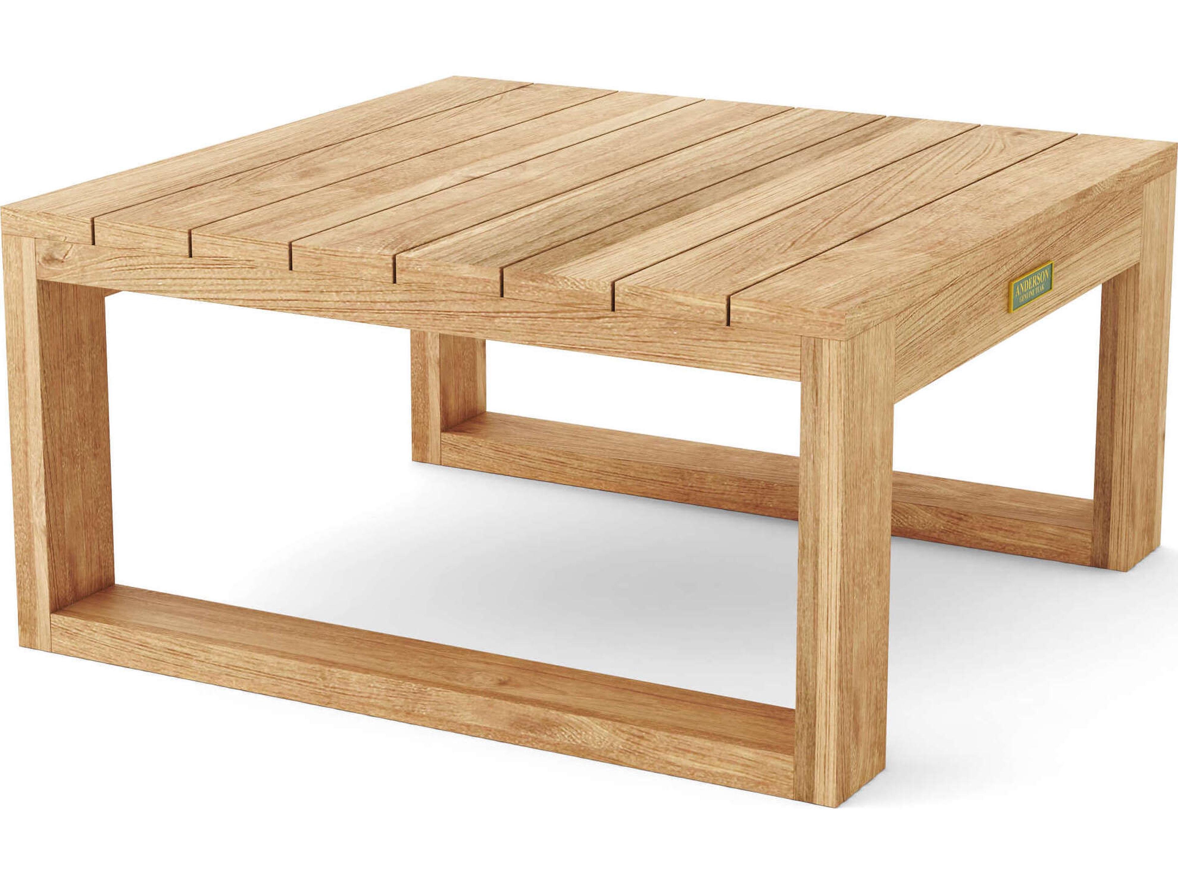 Anderson Teak Circular Modular Deep Seating Rectangular Side Table