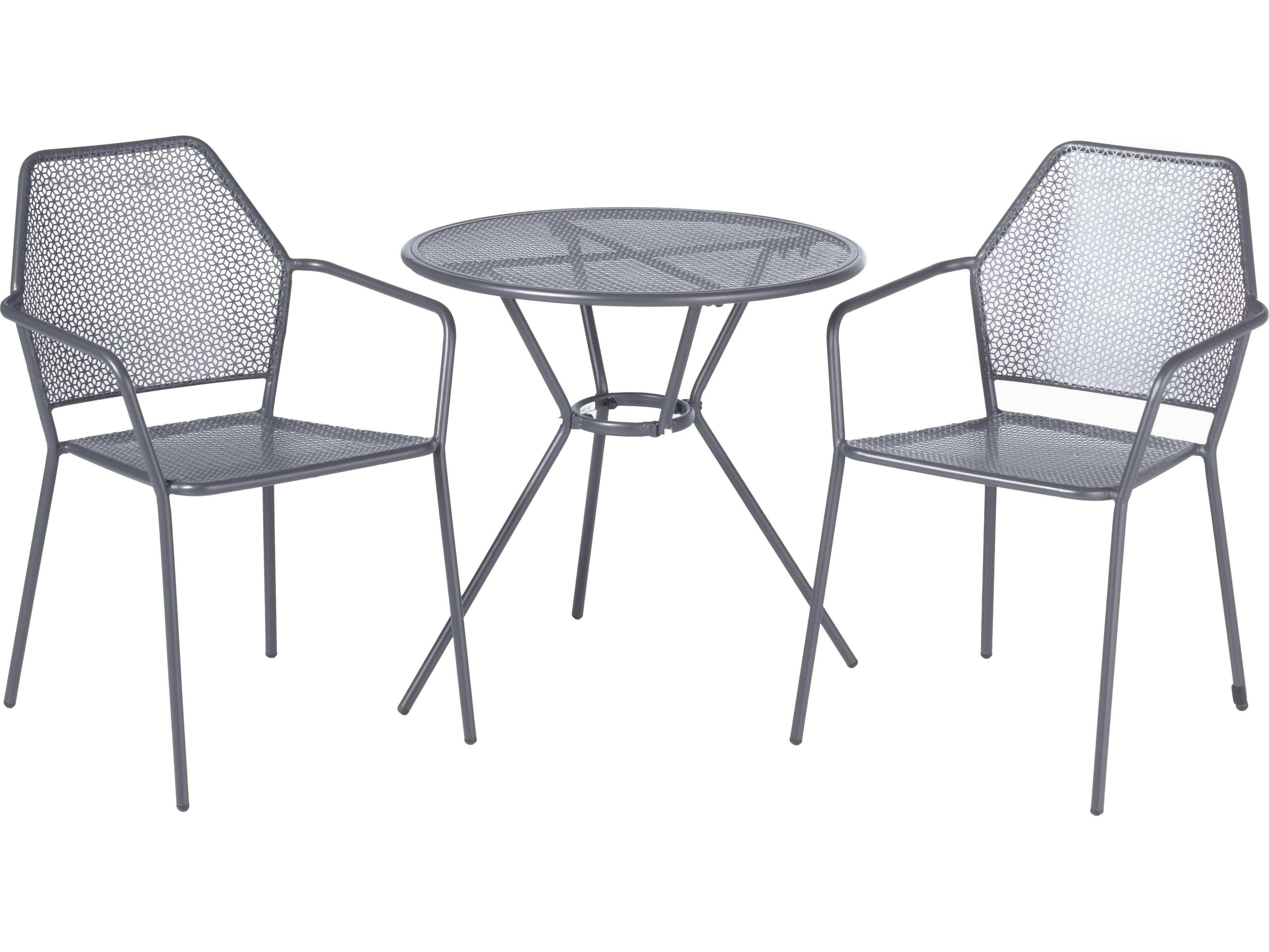 Alfresco Home Martini Pencil Point Iron Dining Bistro Set