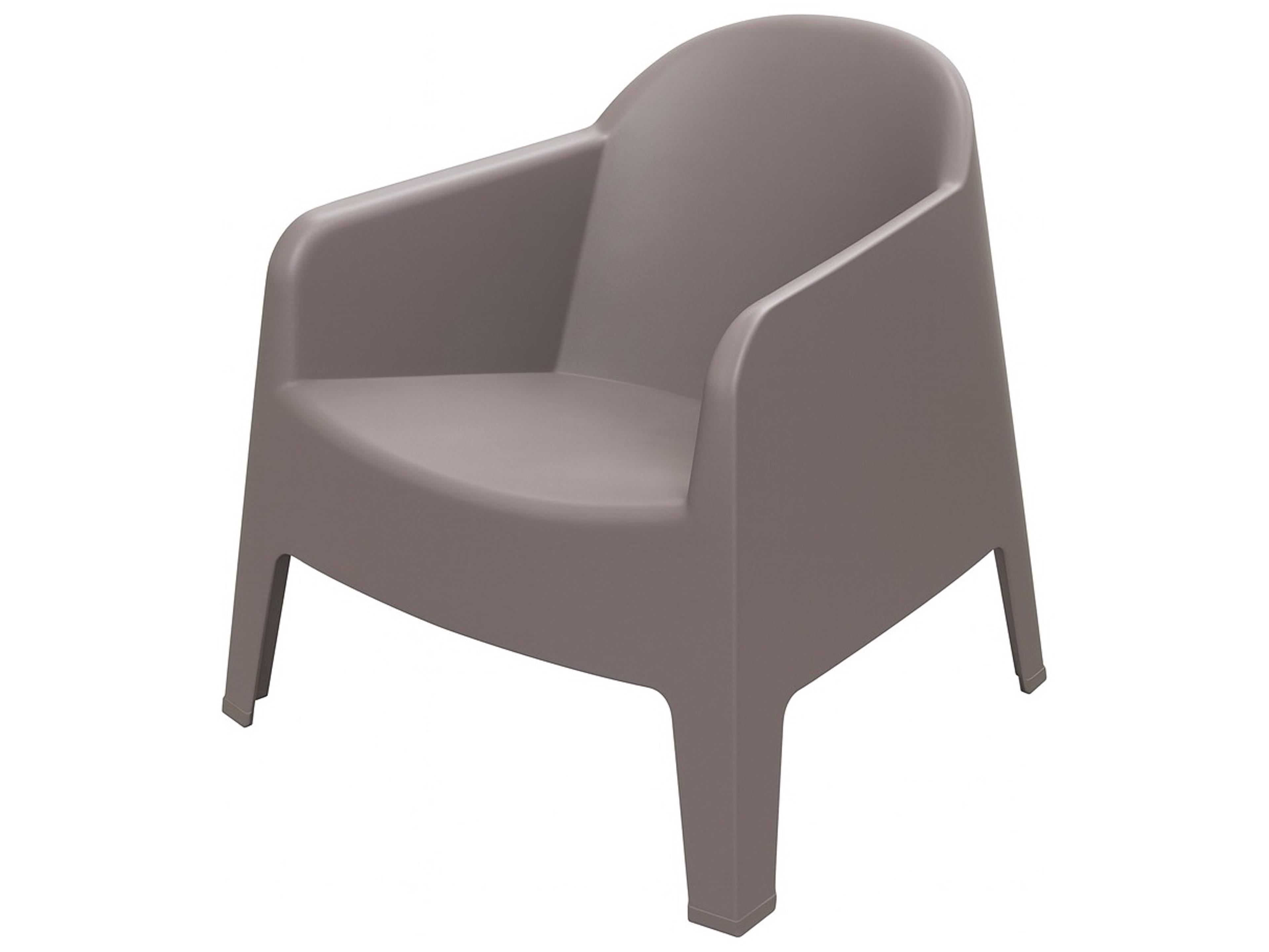 Alfresco Home Taupe Recycled Plastic Lounge Chair