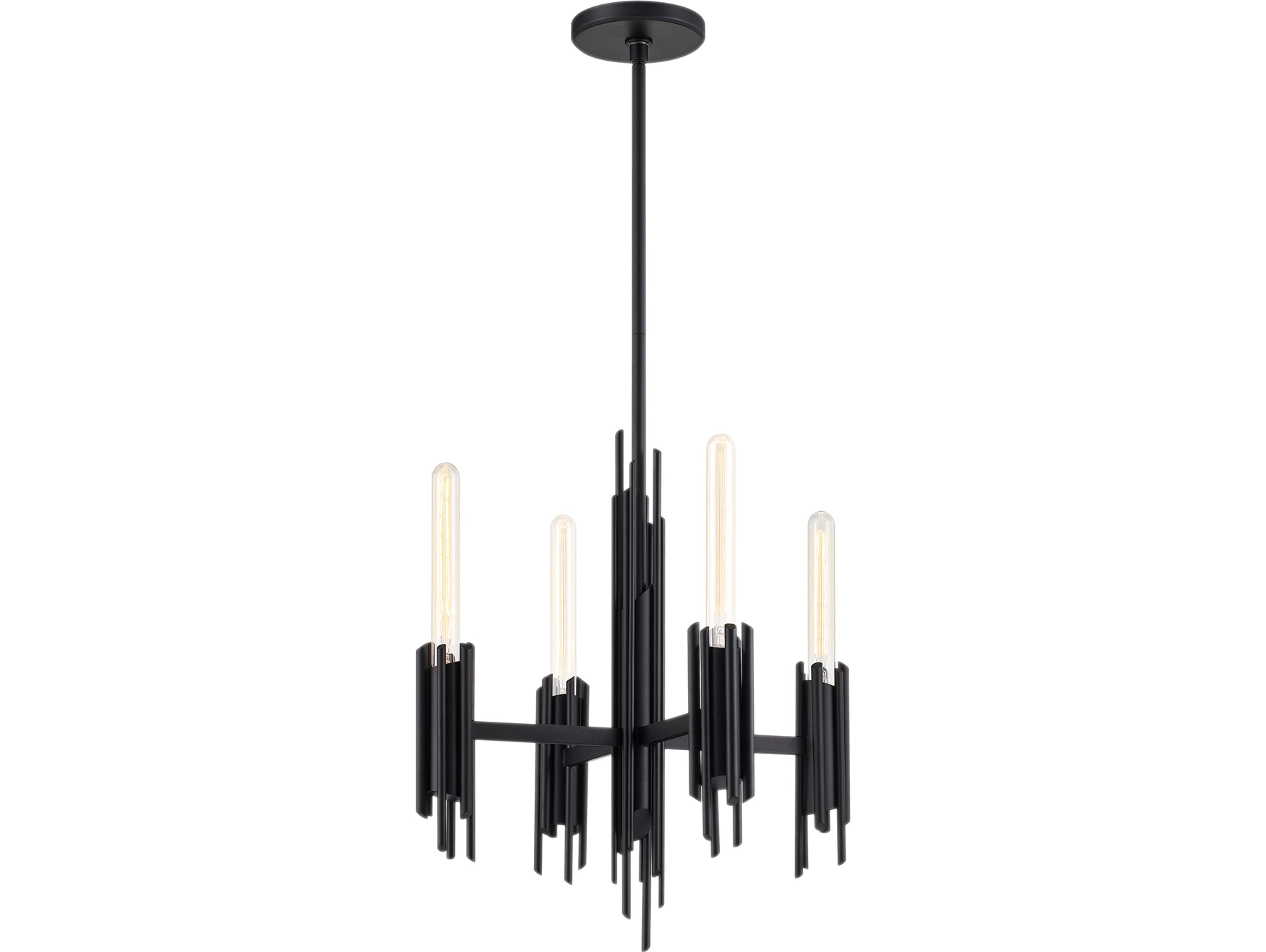 Alora Lighting Torres 4-Light Matte Black Chandelier