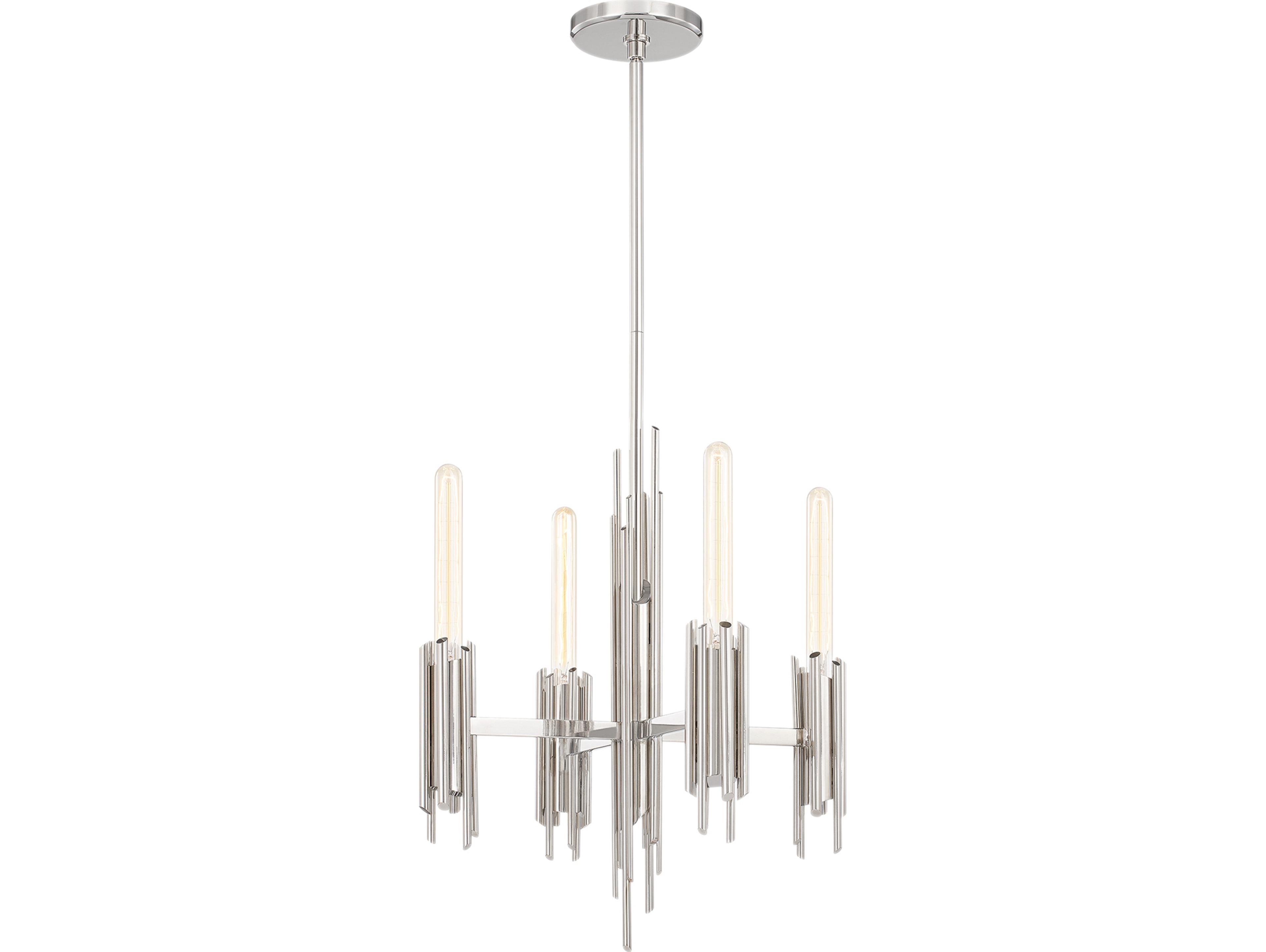 Alora Lighting Torres 4-Light Polished Nickel Chandelier