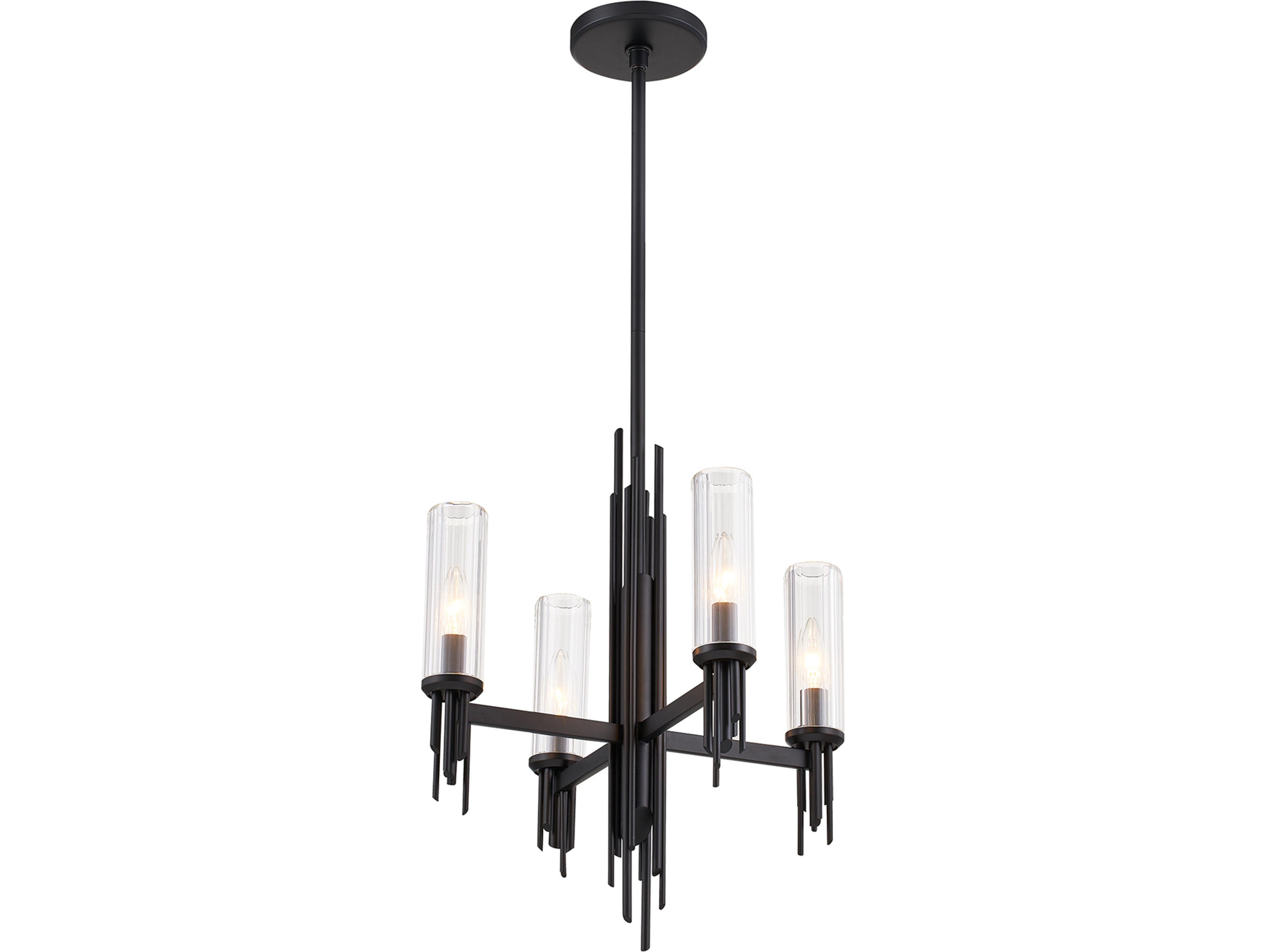Alora Lighting Torres 4-Light Matte Black Chandelier