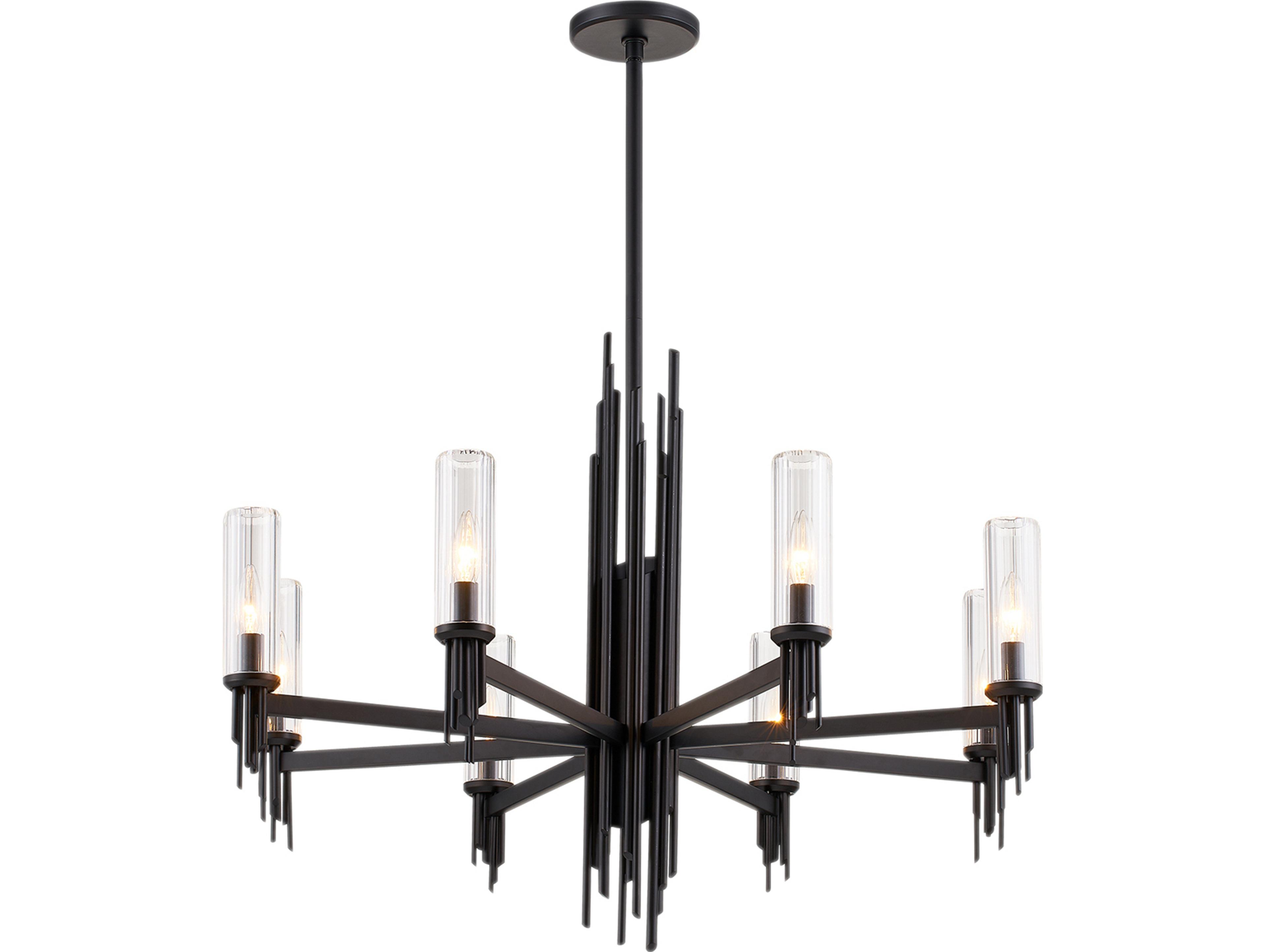 Alora Lighting Torres 8-Light Matte Black Chandelier