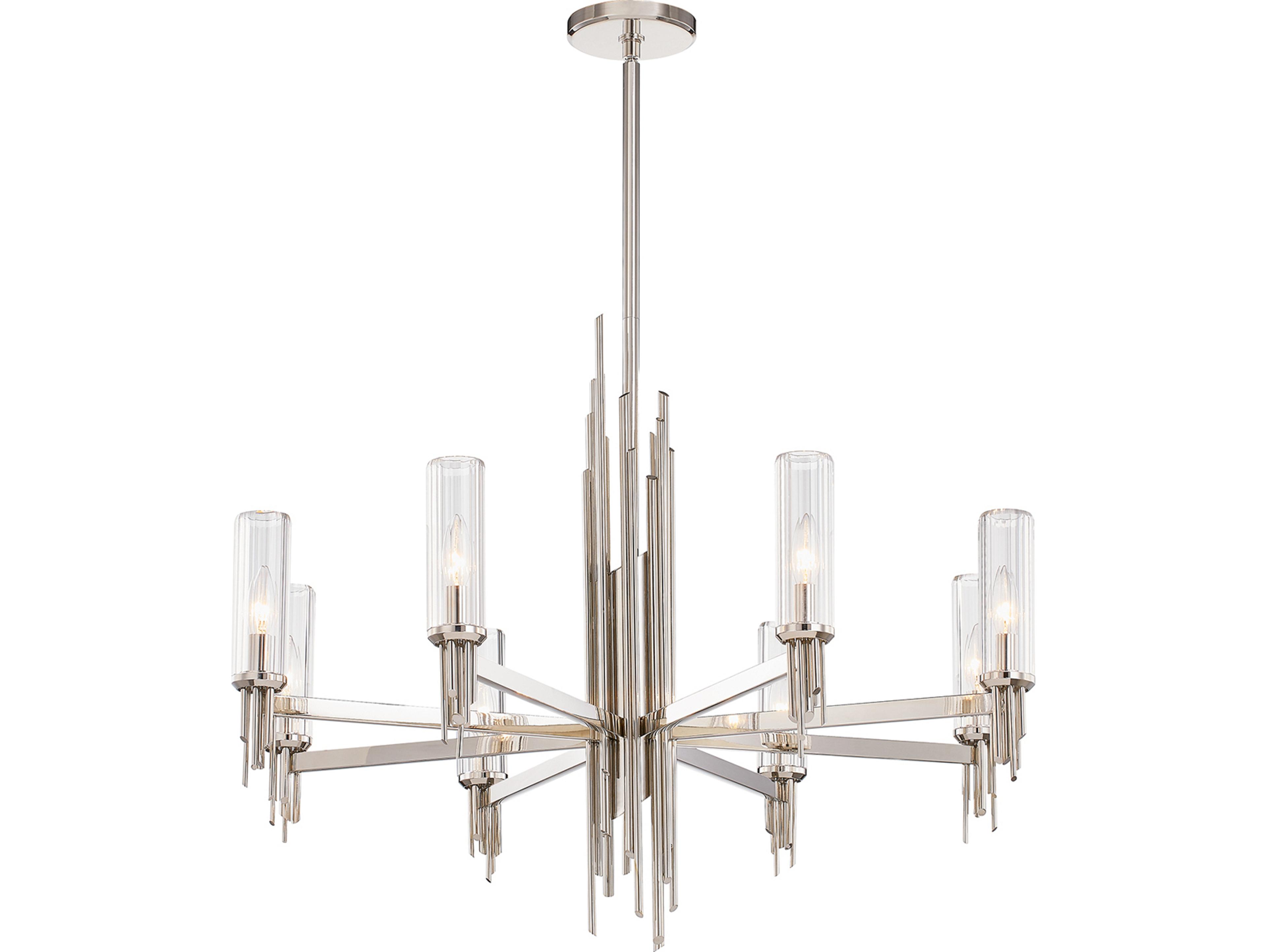Alora Lighting Torres 8-Light Polished Nickel Chandelier