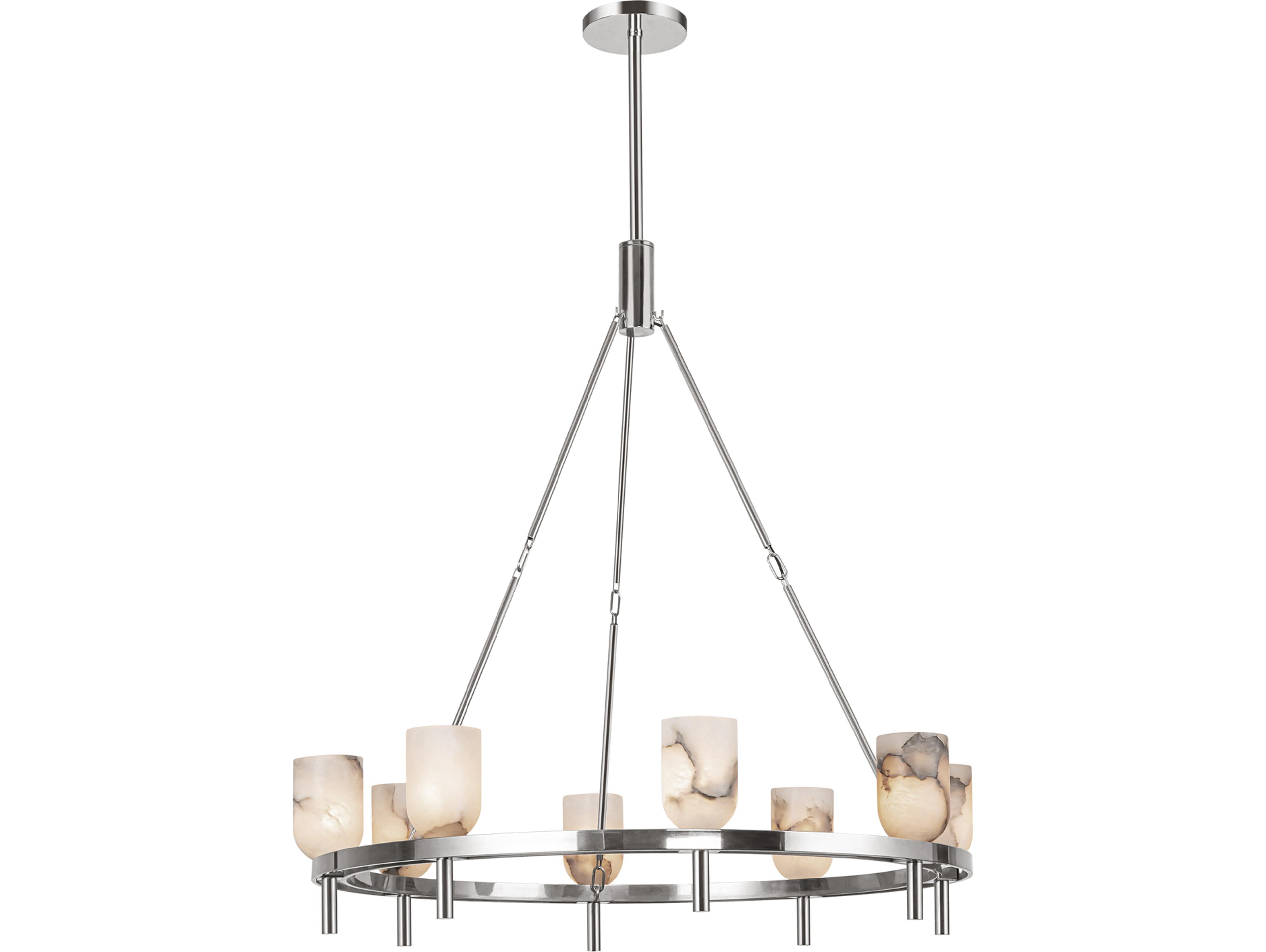 Alora Lighting Lucian 8-Light Polished Nickel Chandelier