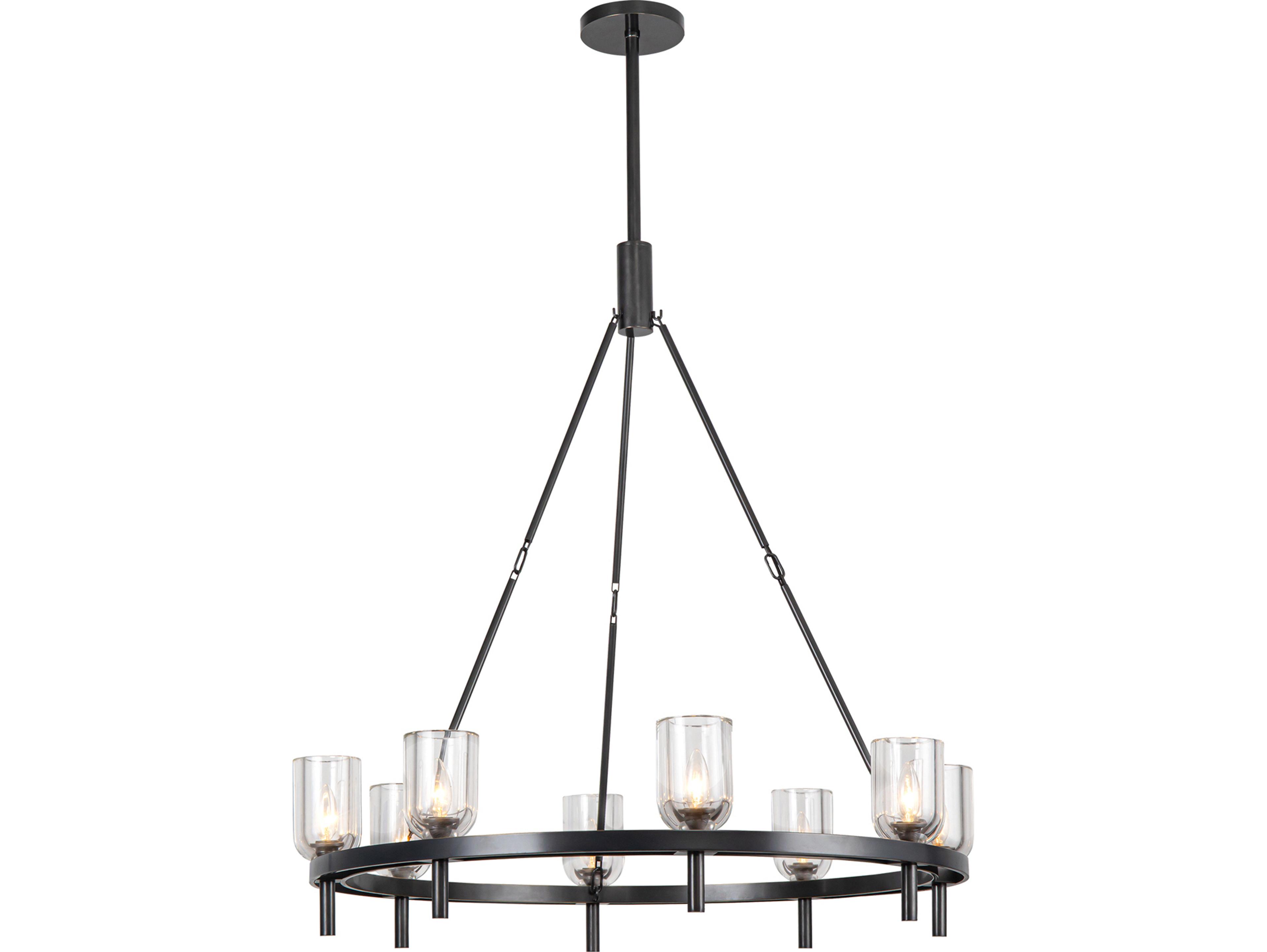 Alora Lighting Lucian 8-Light Urban Bronze Chandelier