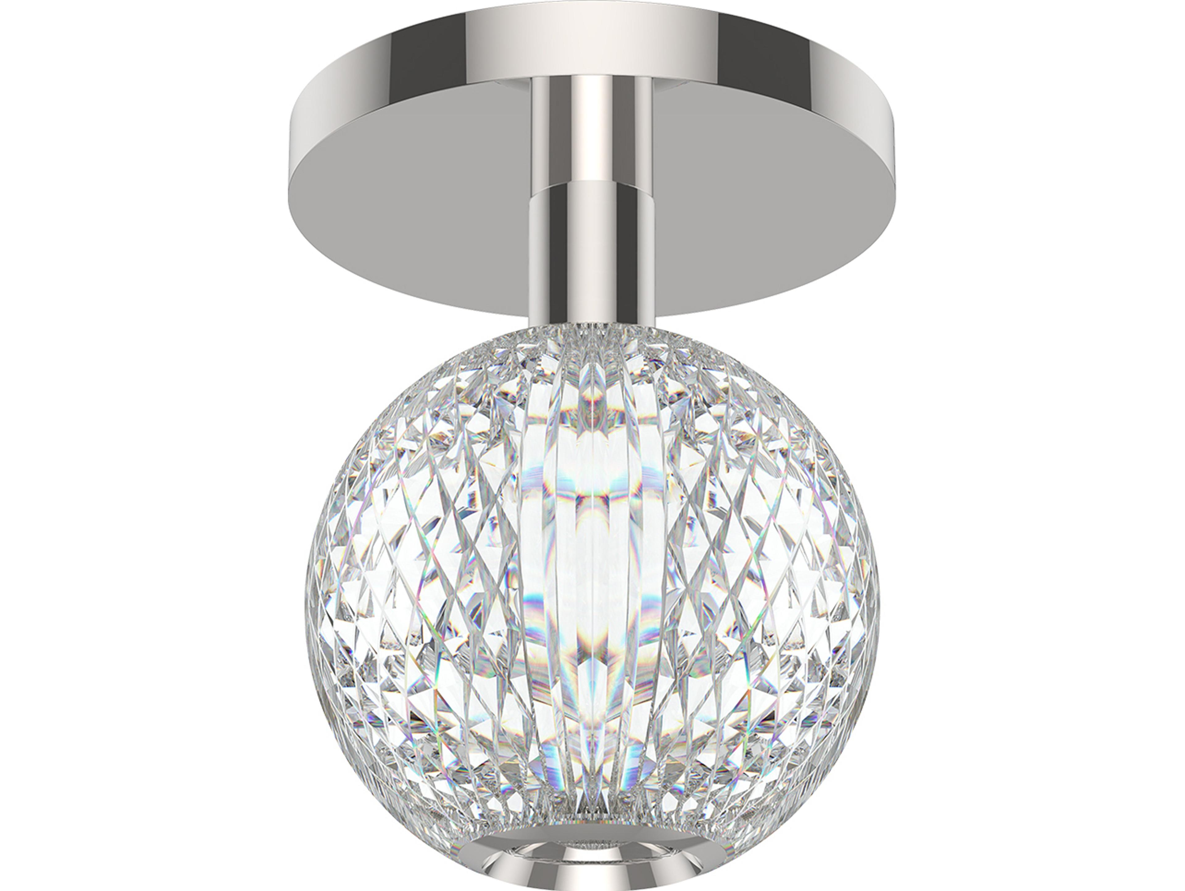 Alora Lighting Marni Polished Nickel Globe Flush Mount