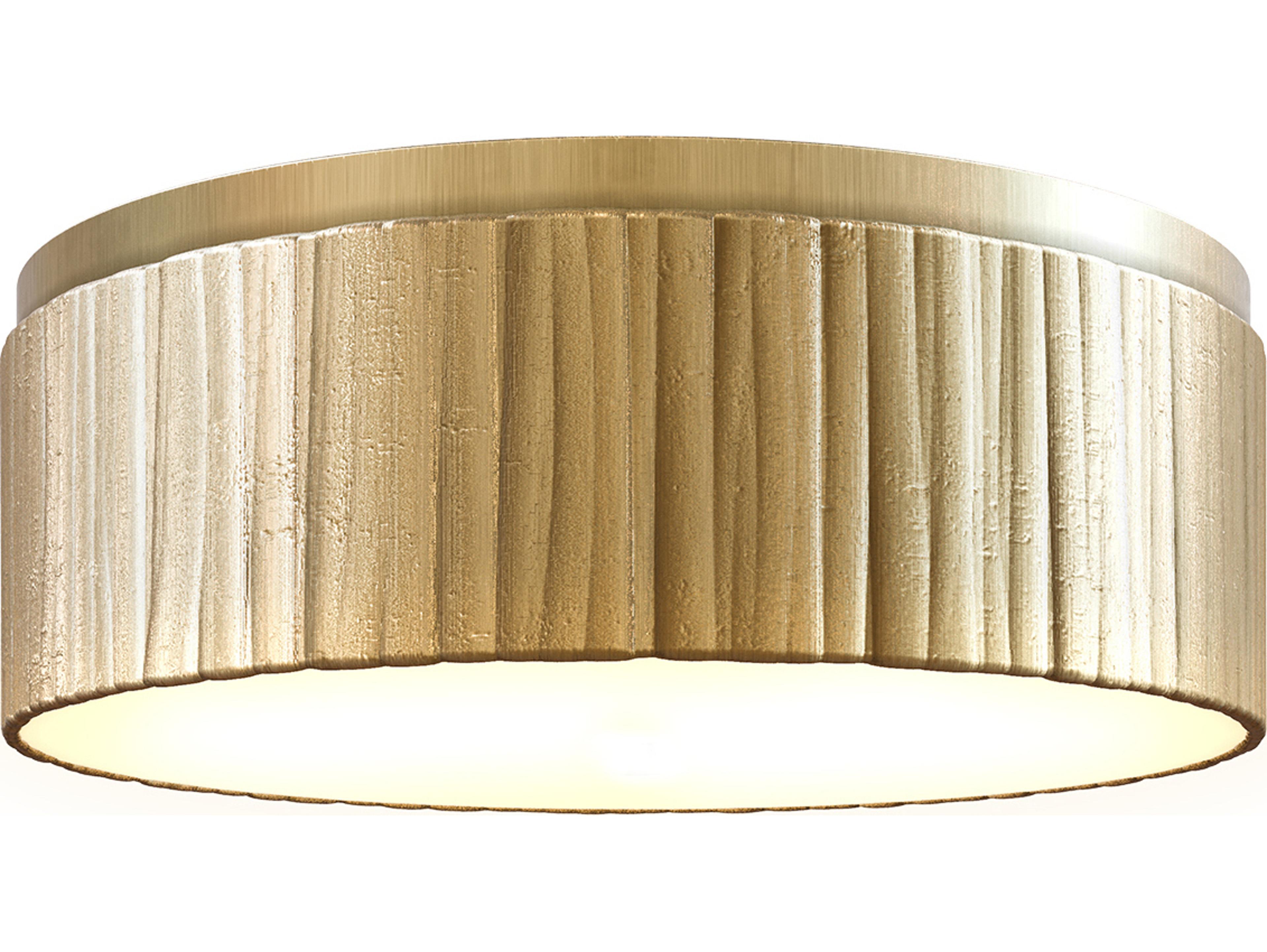 Alora Lighting Kensington Vintage Brass Round Flush Mount