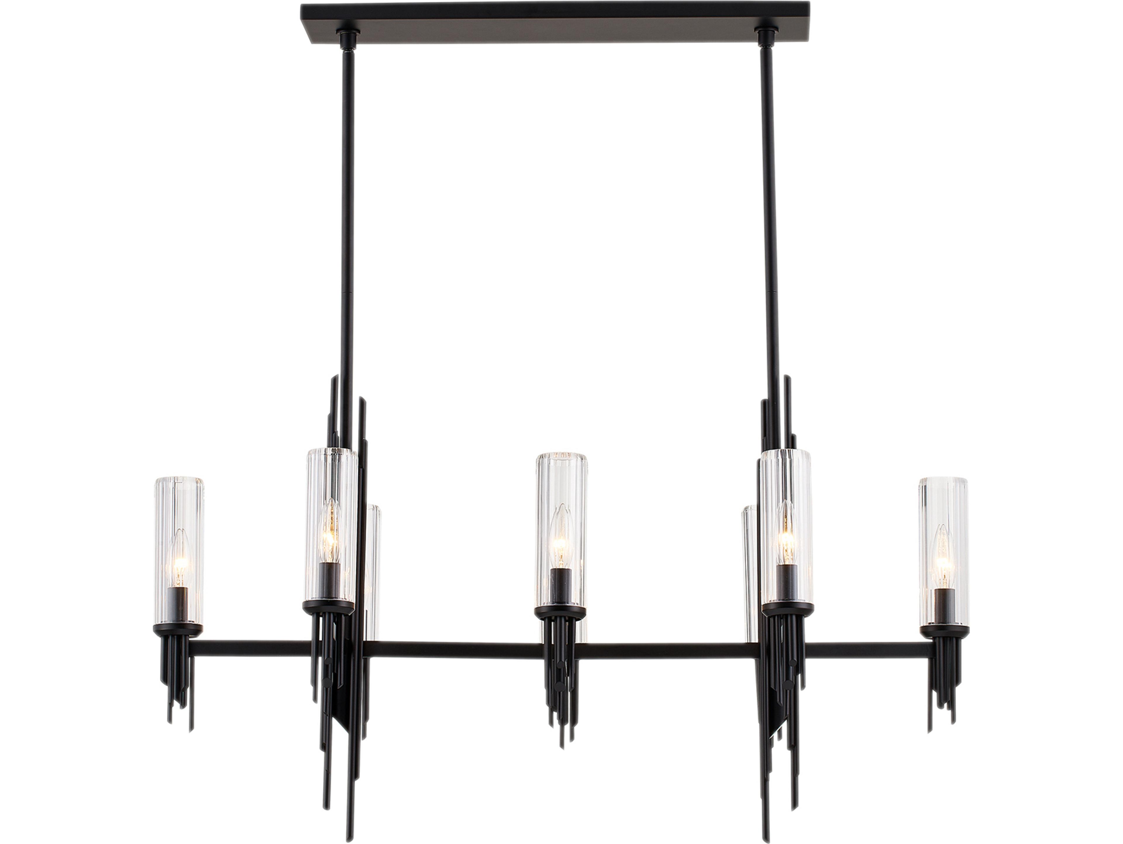 Alora Lighting Torres 8-Light Matte Black Island Pendant