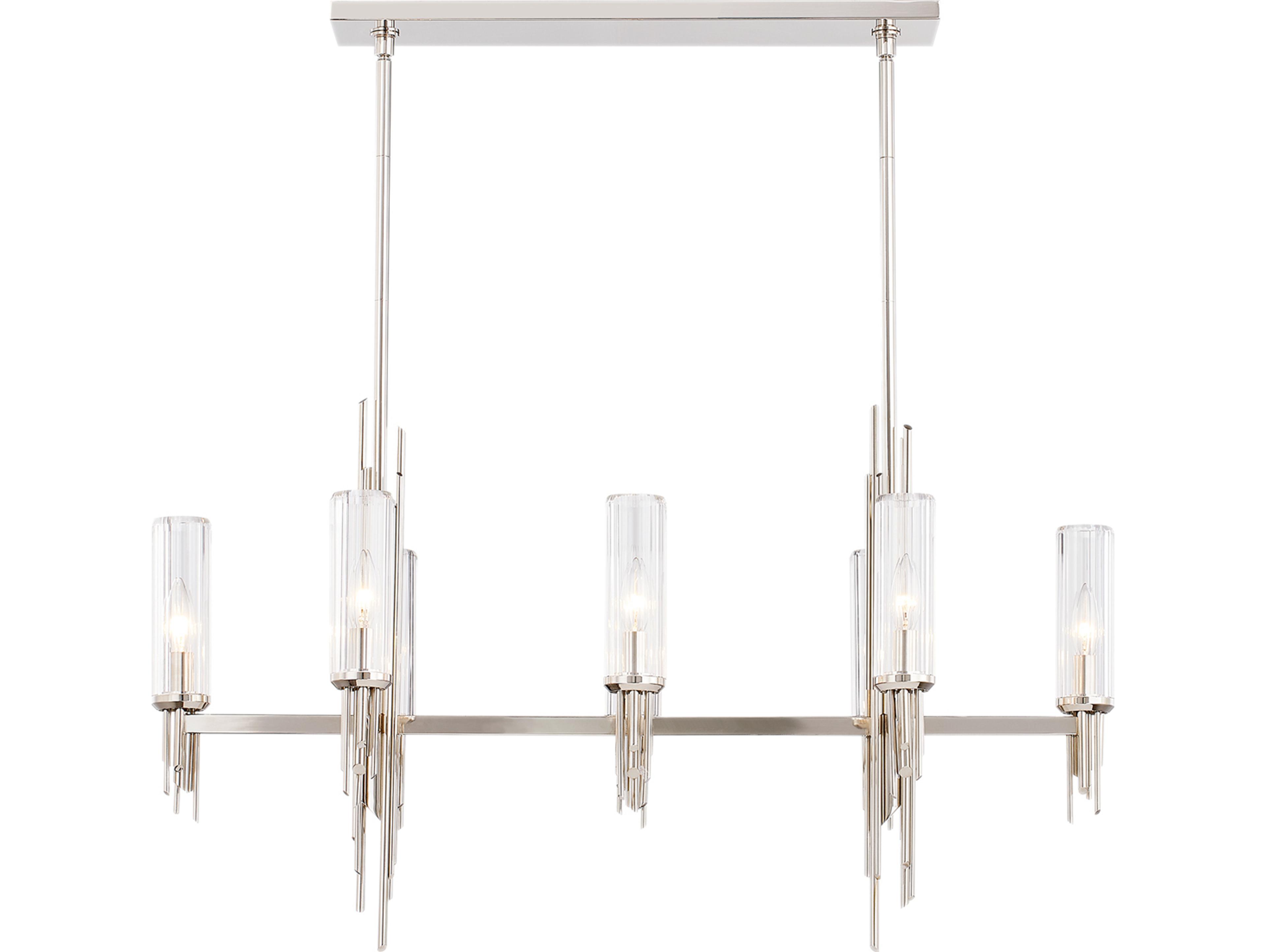 Alora Lighting Torres 8-Light Polished Nickel Island Pendant