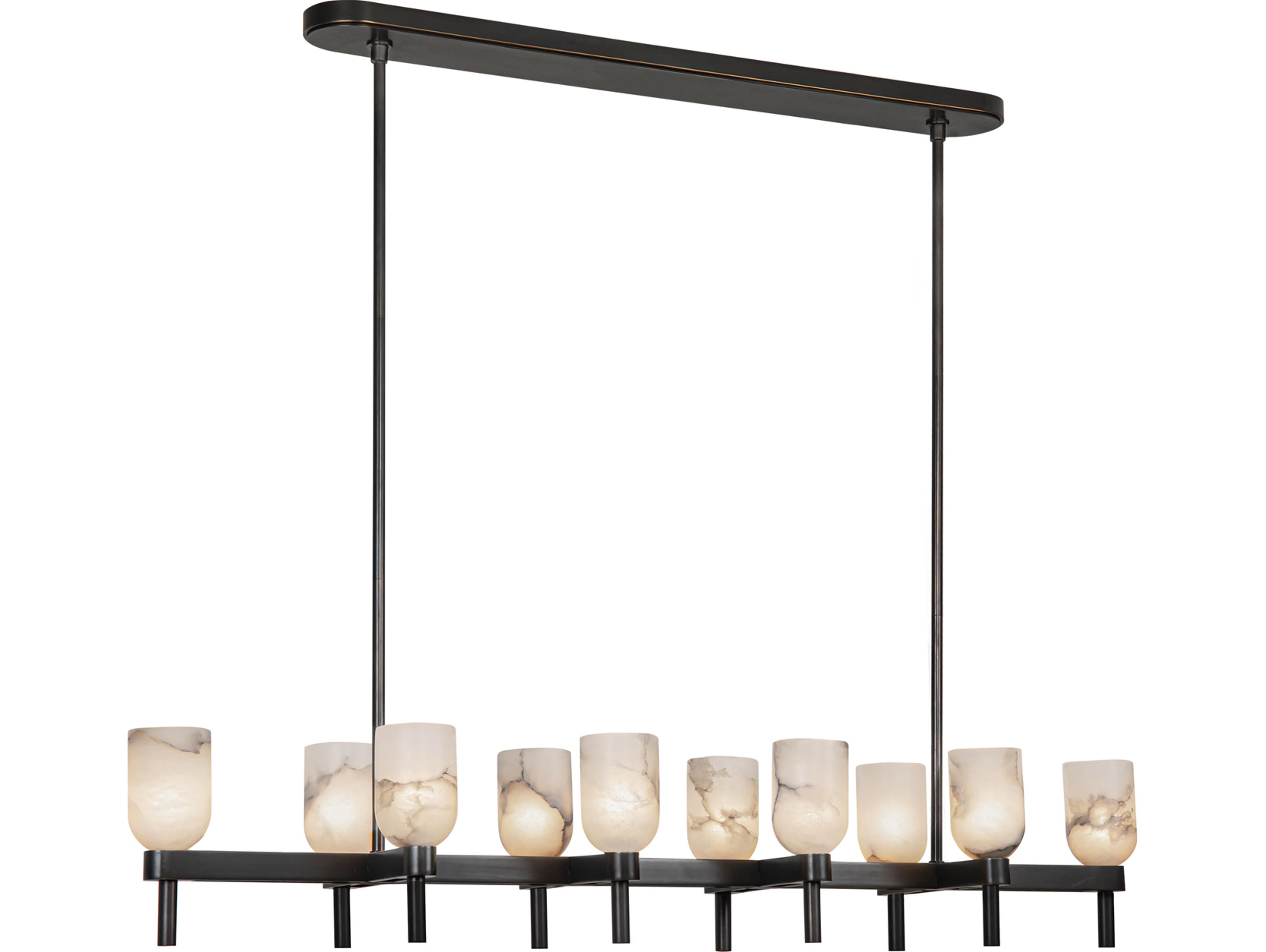 Alora Lighting Lucian 10-Light Urban Bronze Linear Island Pendant