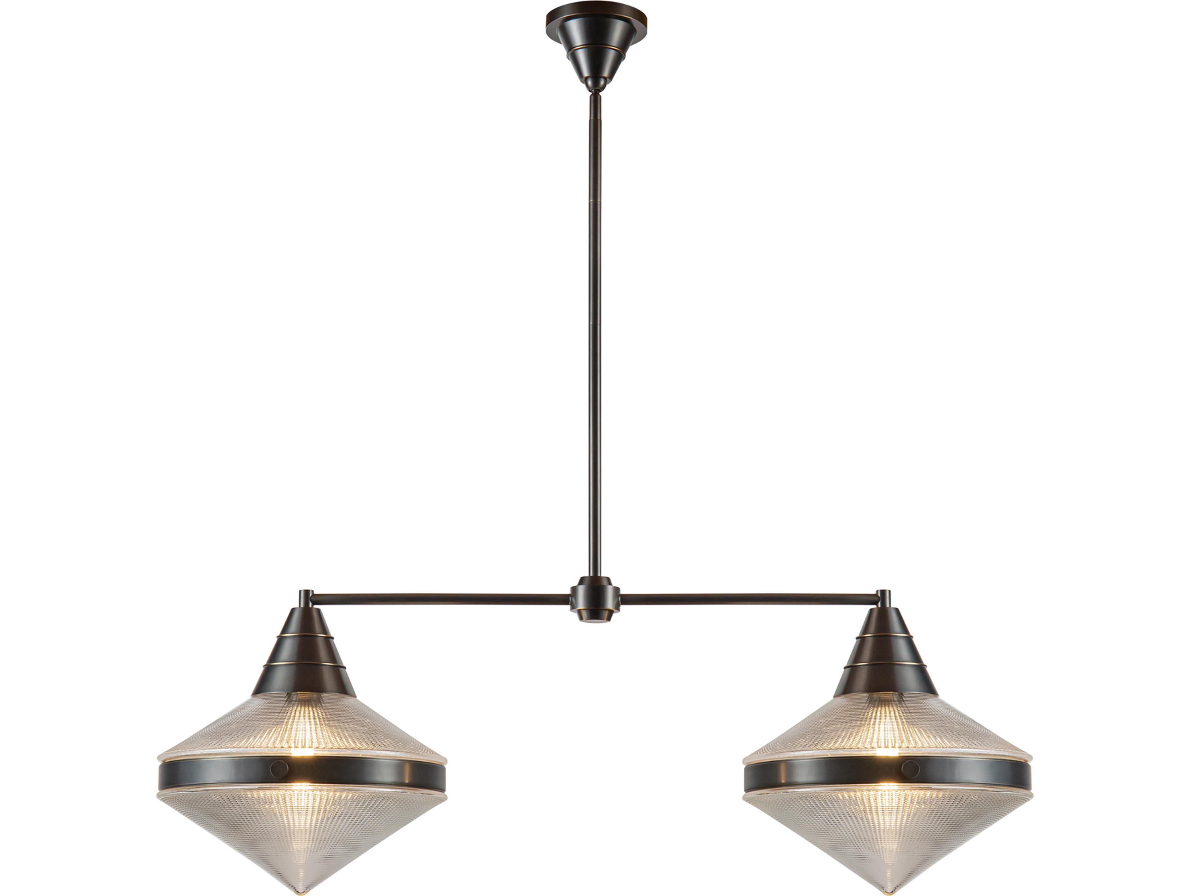 Alora Lighting Willard 2-Light Urban Bronze Geometric Island Pendant