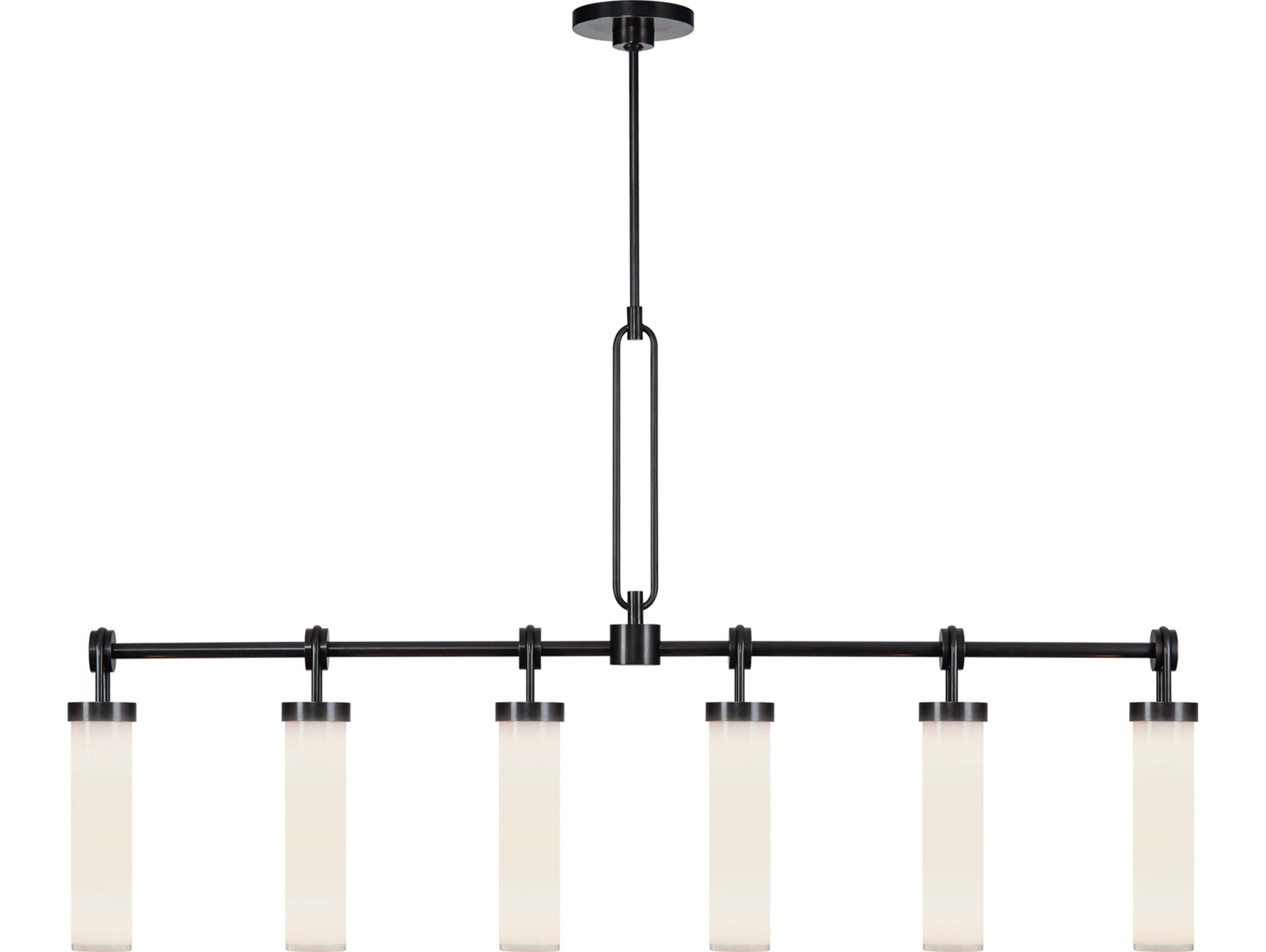 Alora Lighting Wynwood 6-Light Urban Bronze Black Linear Island Pendant