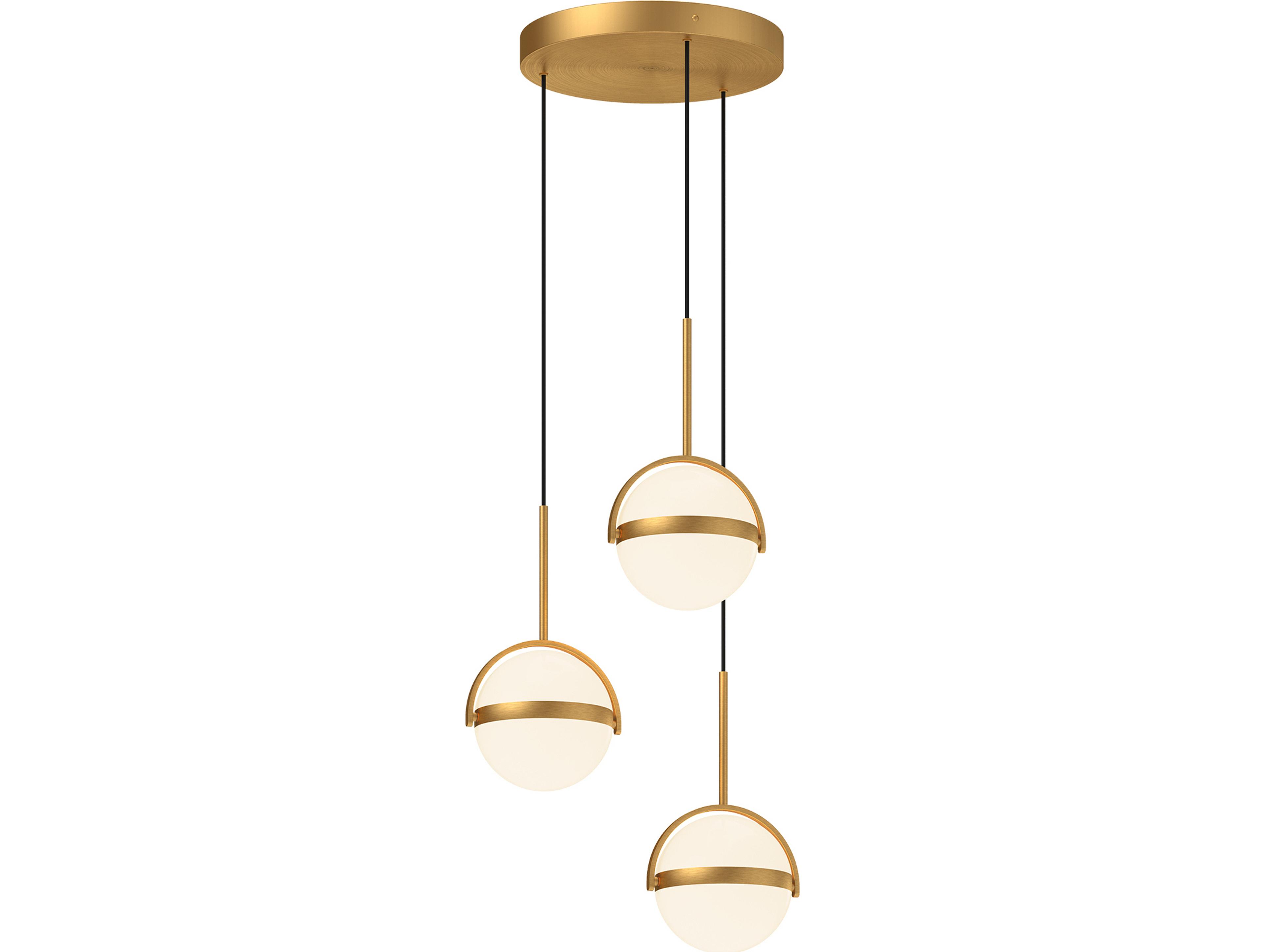 Alora Lighting Globo Brushed Gold Globe Pendant