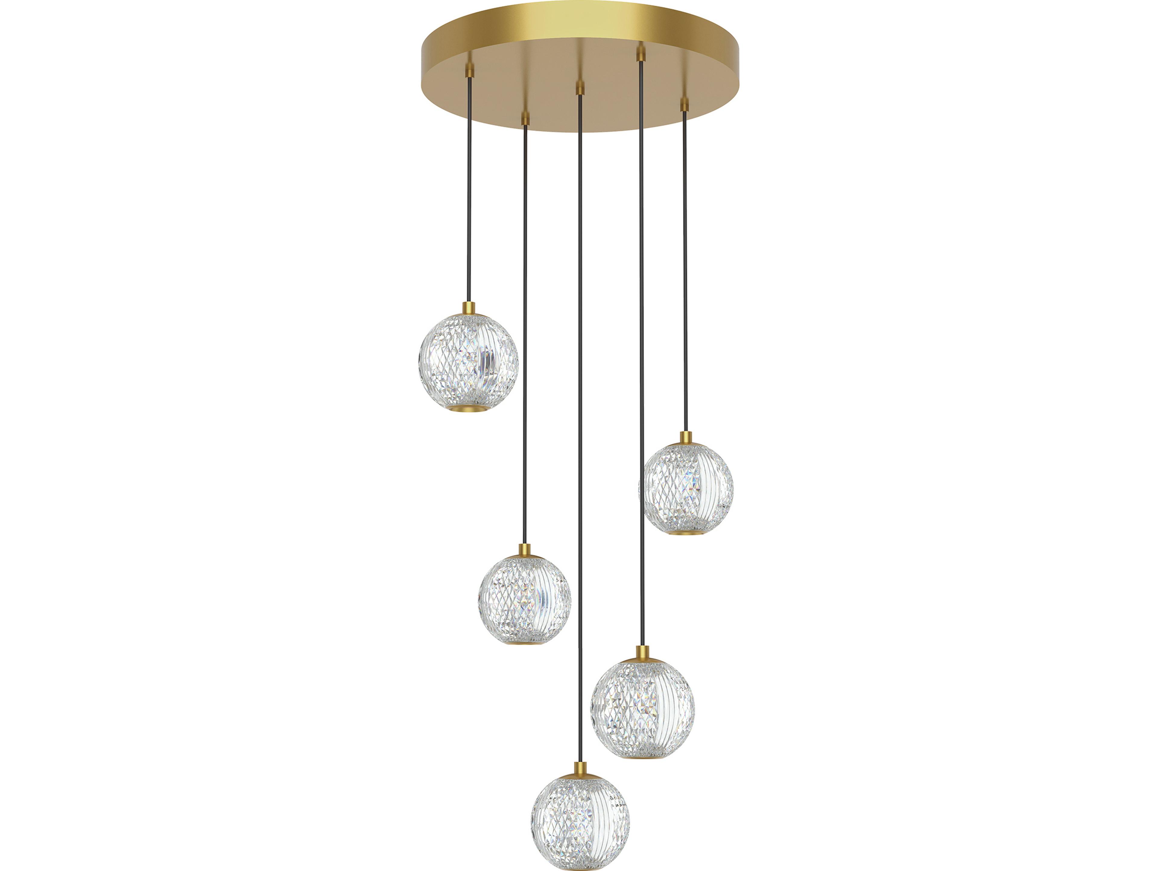 Alora Lighting Marni Natural Brass Globe Pendant